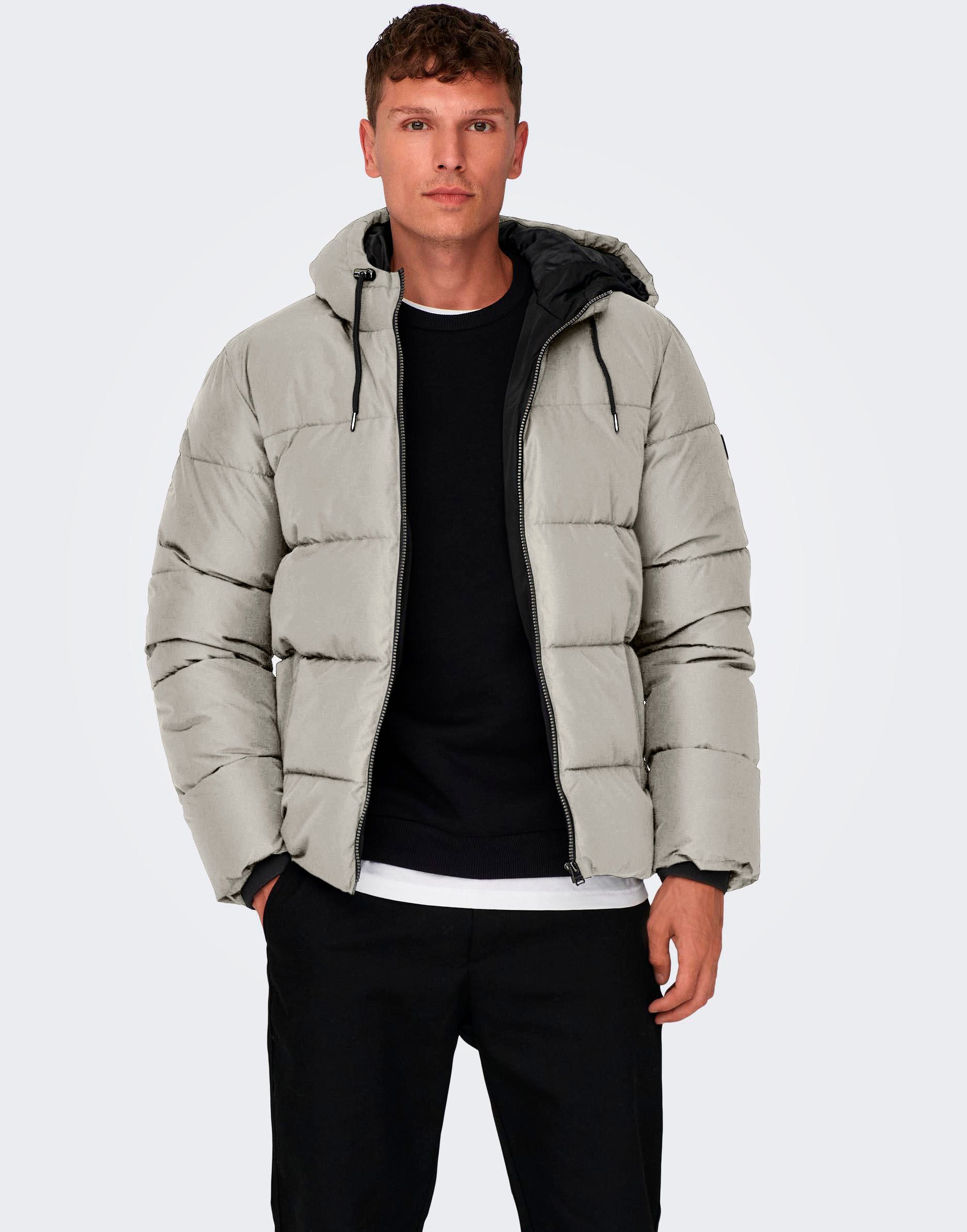 ONLY & SONS Steppjacke "ONSMARLON LIFE HOOD PUFFER JACKET OTW VD" mit Kapuz günstig online kaufen