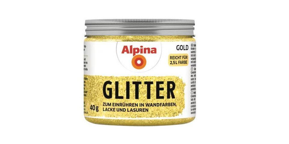 Alpina Strukturpaste Alpina Kreativ Glitter Gold 40g