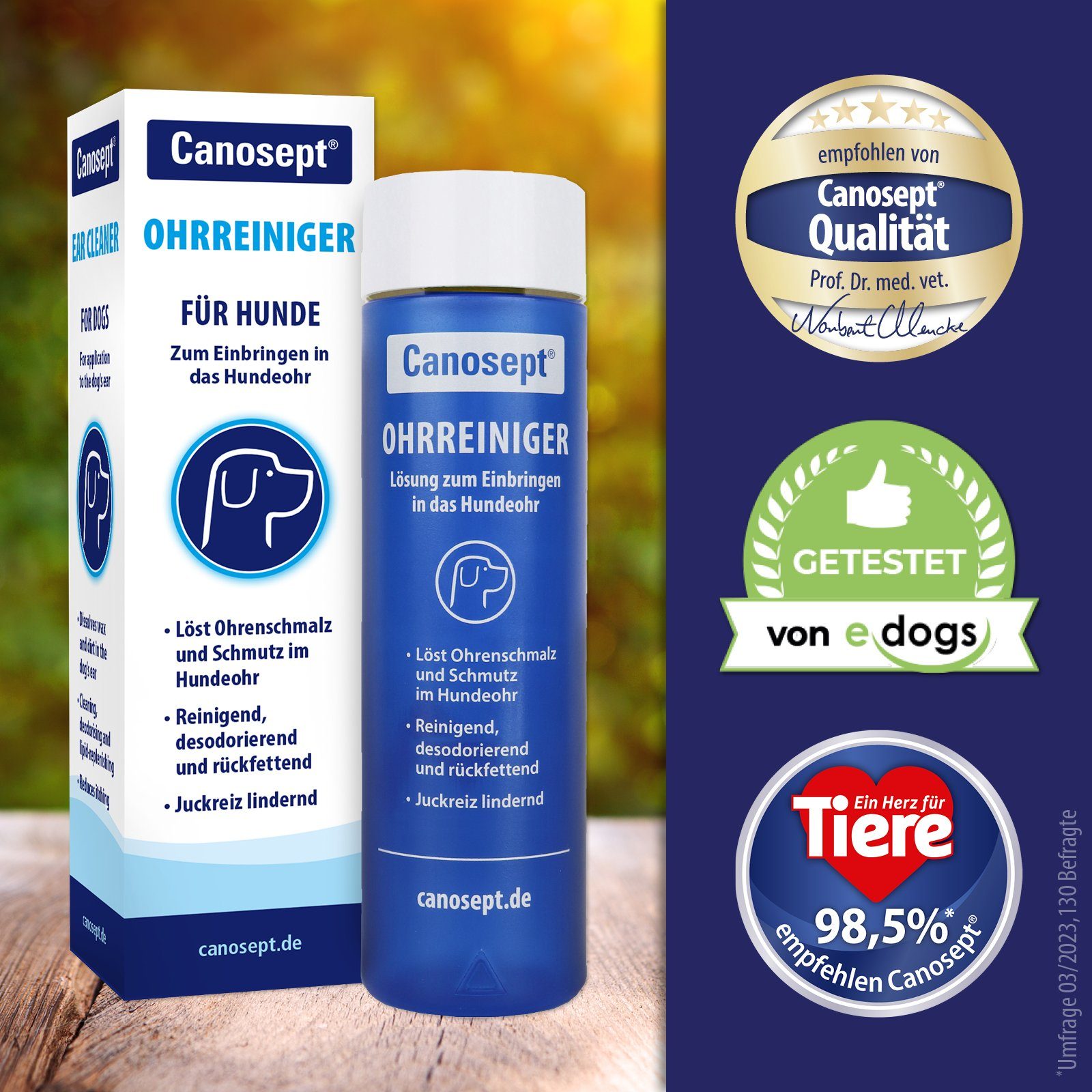 Canosept Fellpflege Canosept Ohrreiniger für Hunde 125 ml