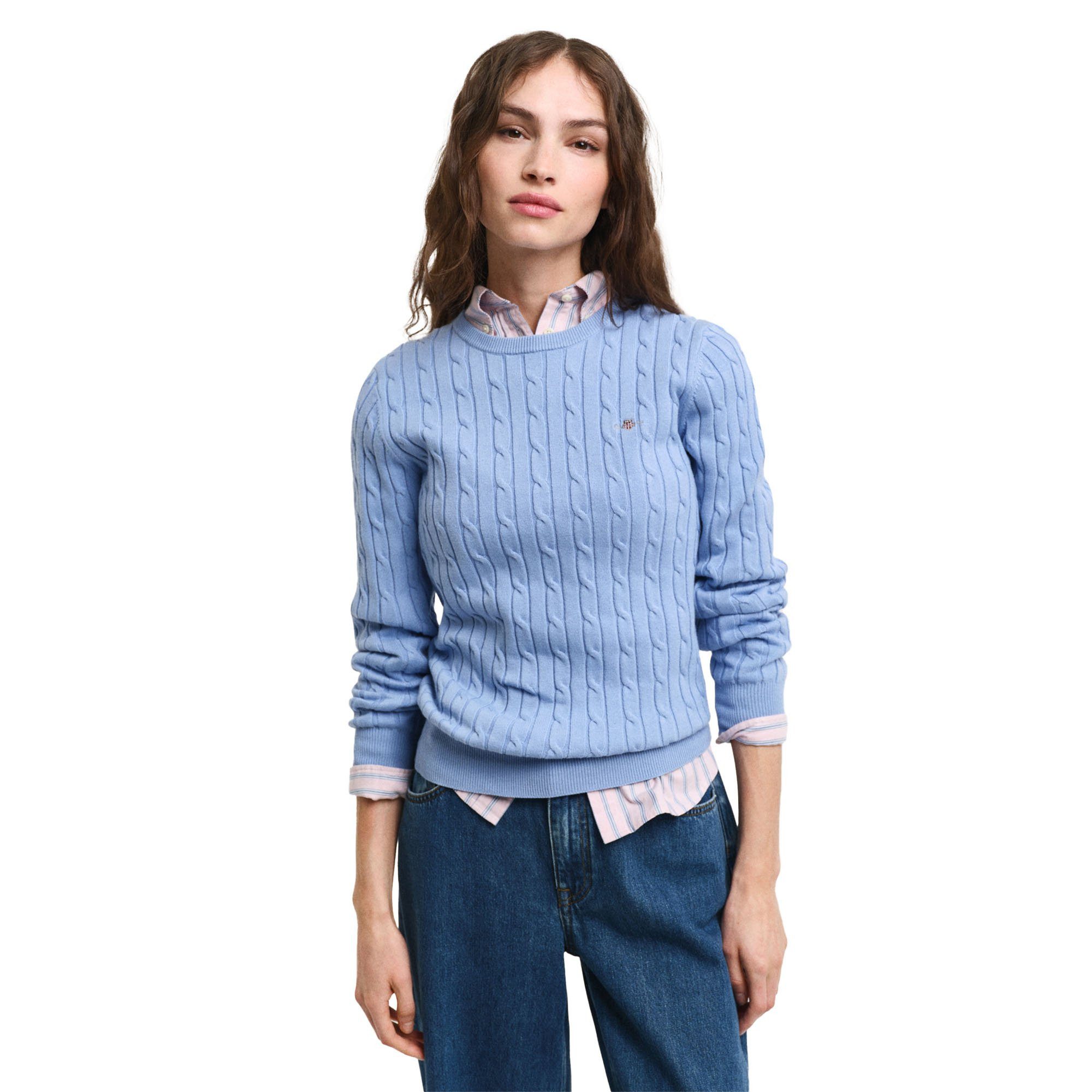 Gant Sweater Damen Strickpullover Baumwolle günstig online kaufen