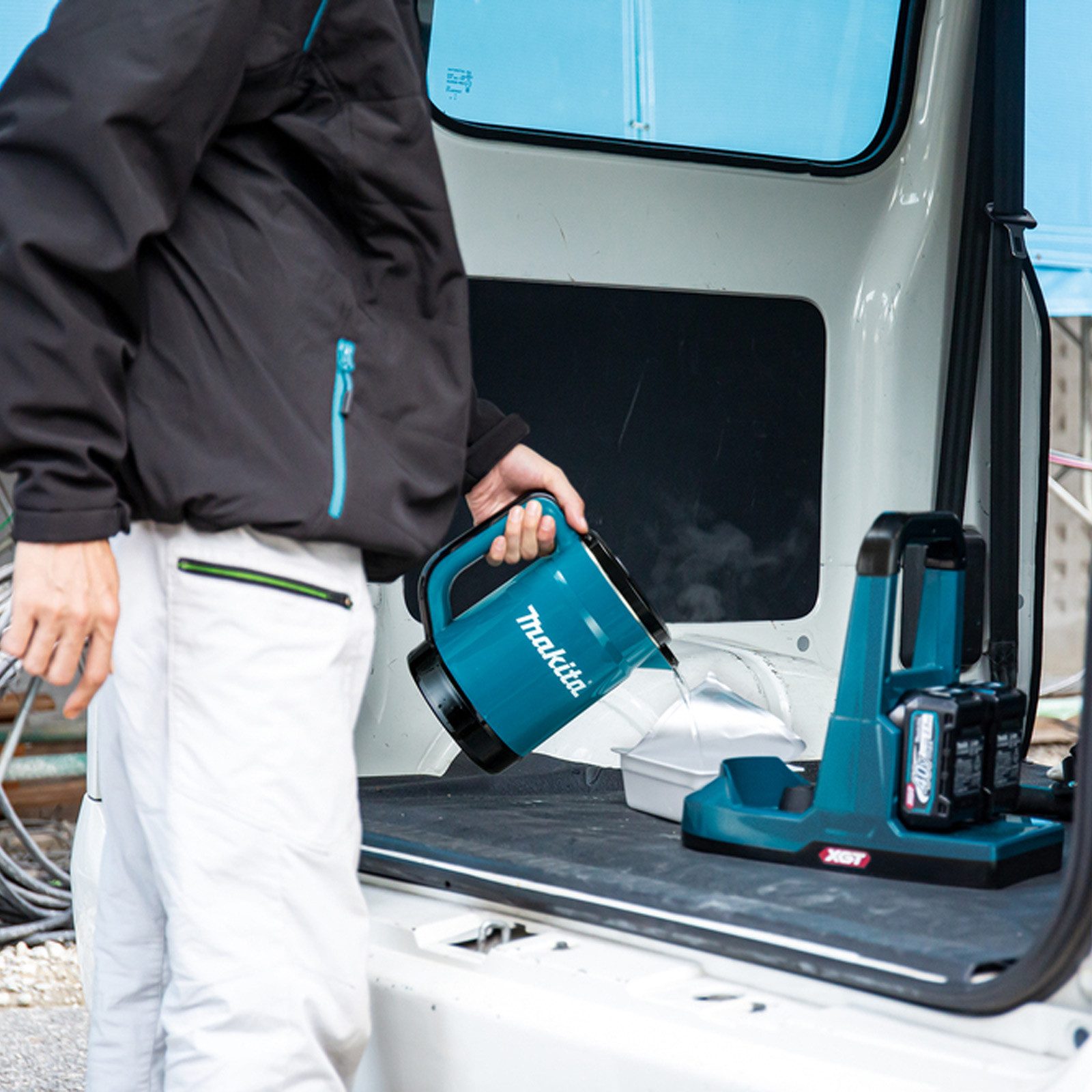STUMPF Aufbewahrungsbox Stumpf Abfalltrennung Flex-M lichtgrau Innenbehälter 70l + Fußhebel -