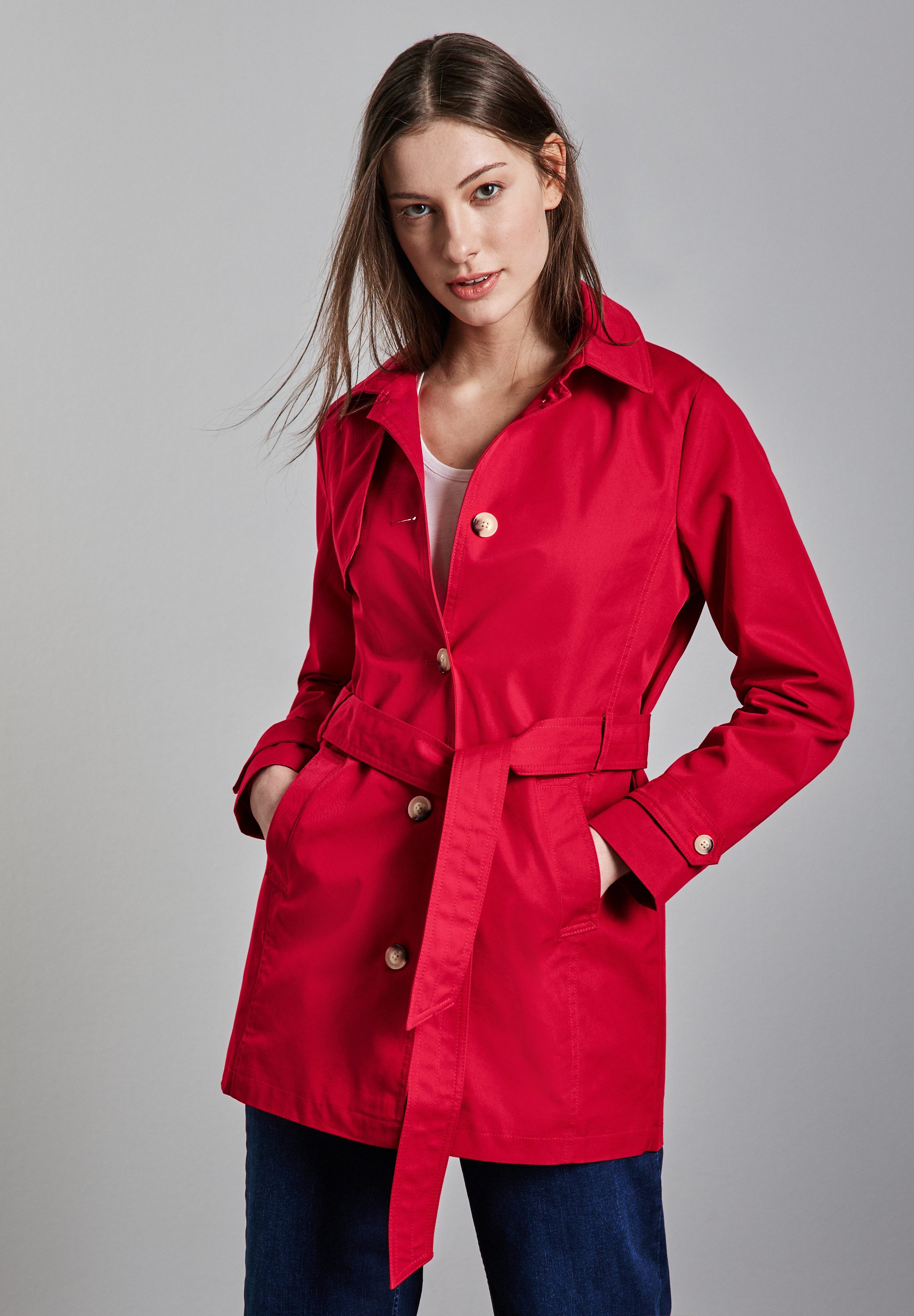 STREET ONE Trenchcoat mit Gürtel zum günstig online kaufen