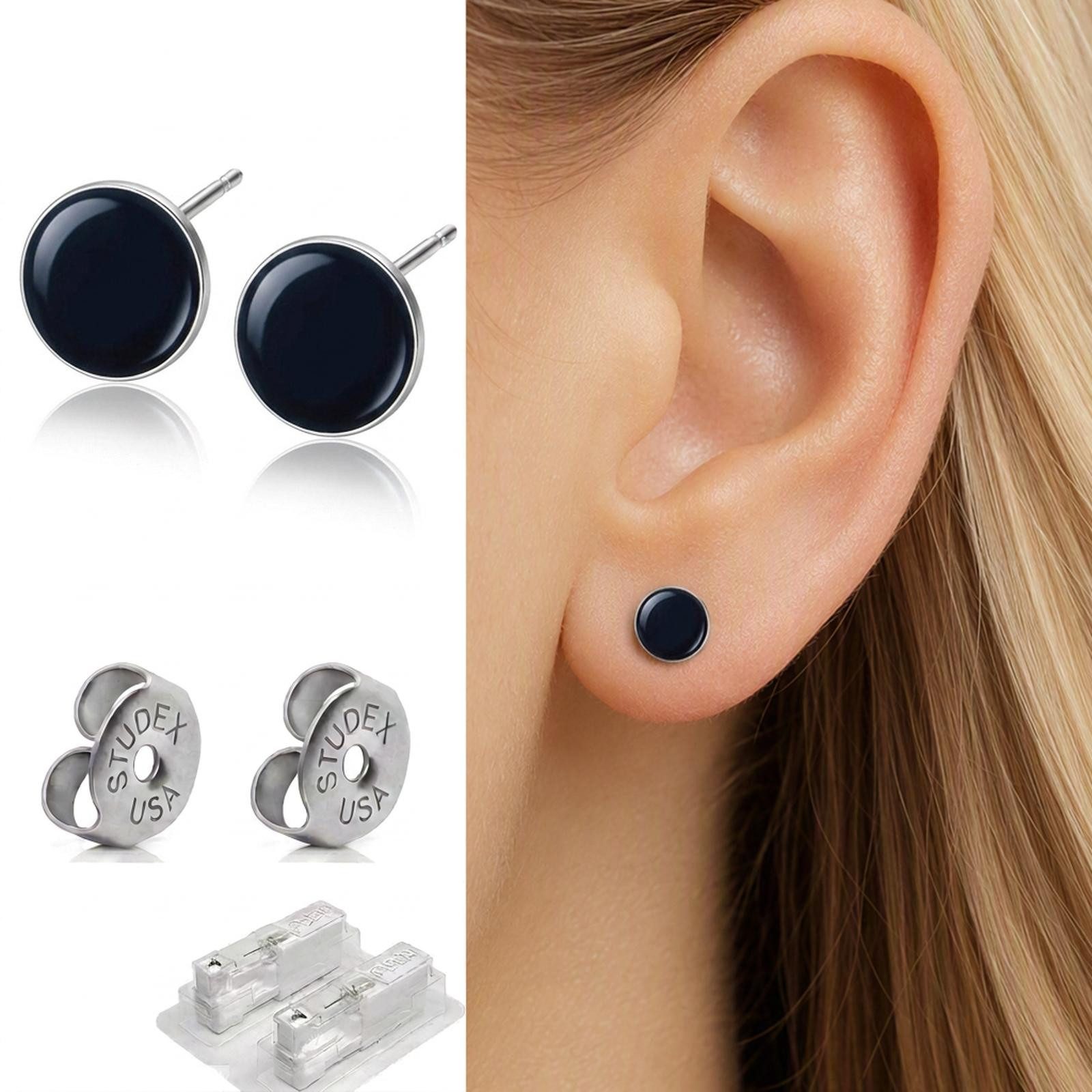 Studex Paar Ohrstecker Medizinische Ohrstecker Erstohrstecker Neon Dots Studex System 75