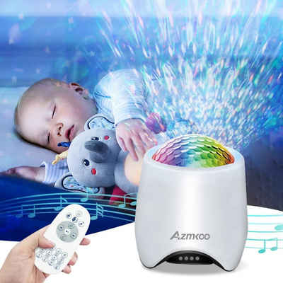 AZMKOO Nachtlicht Sternenhimmel Projektor Kinder mit Bluetooth Lautsprecher Timing