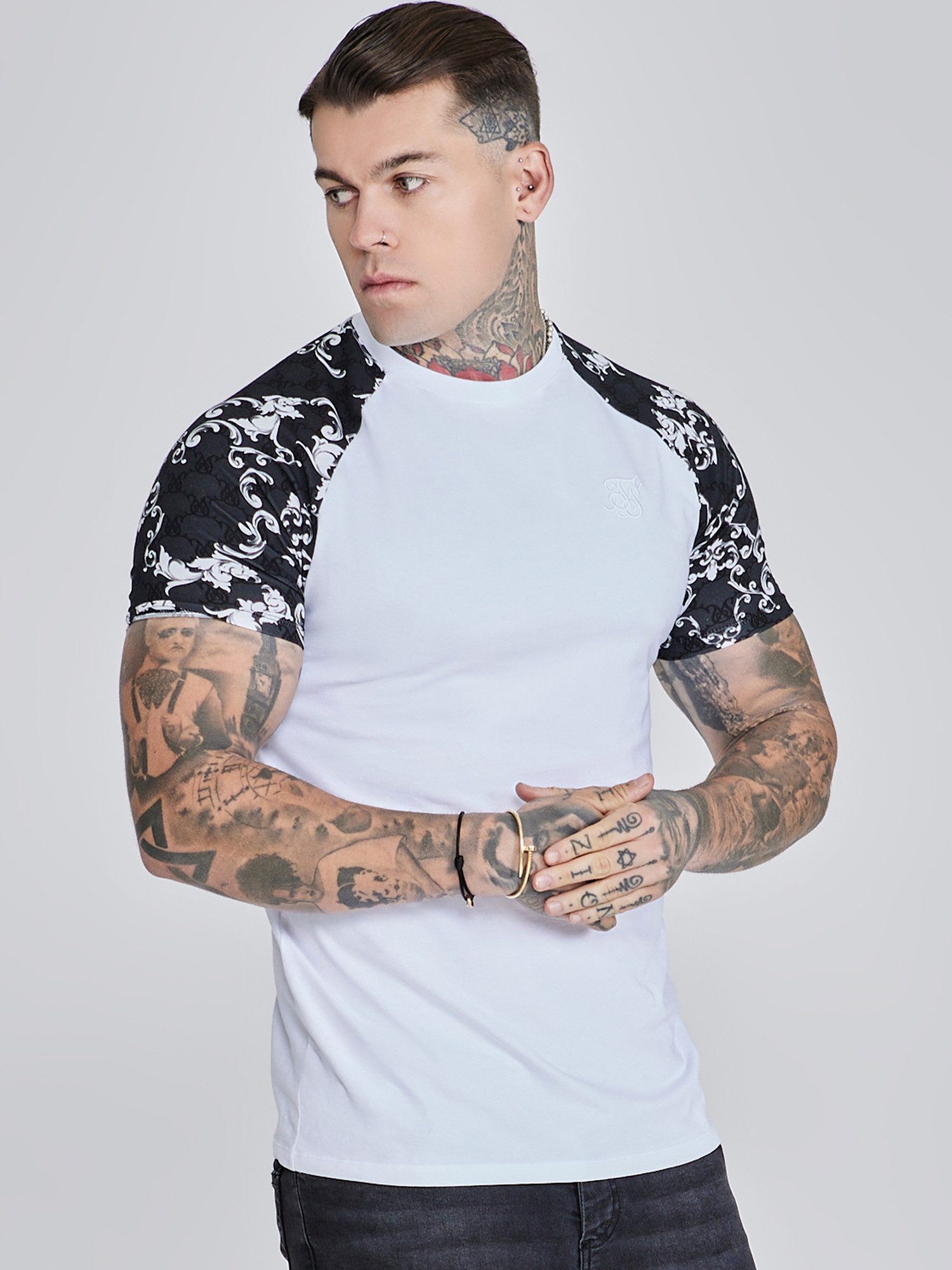 Siksilk T-Shirt SikSilk Herren Weißes Venetian günstig online kaufen