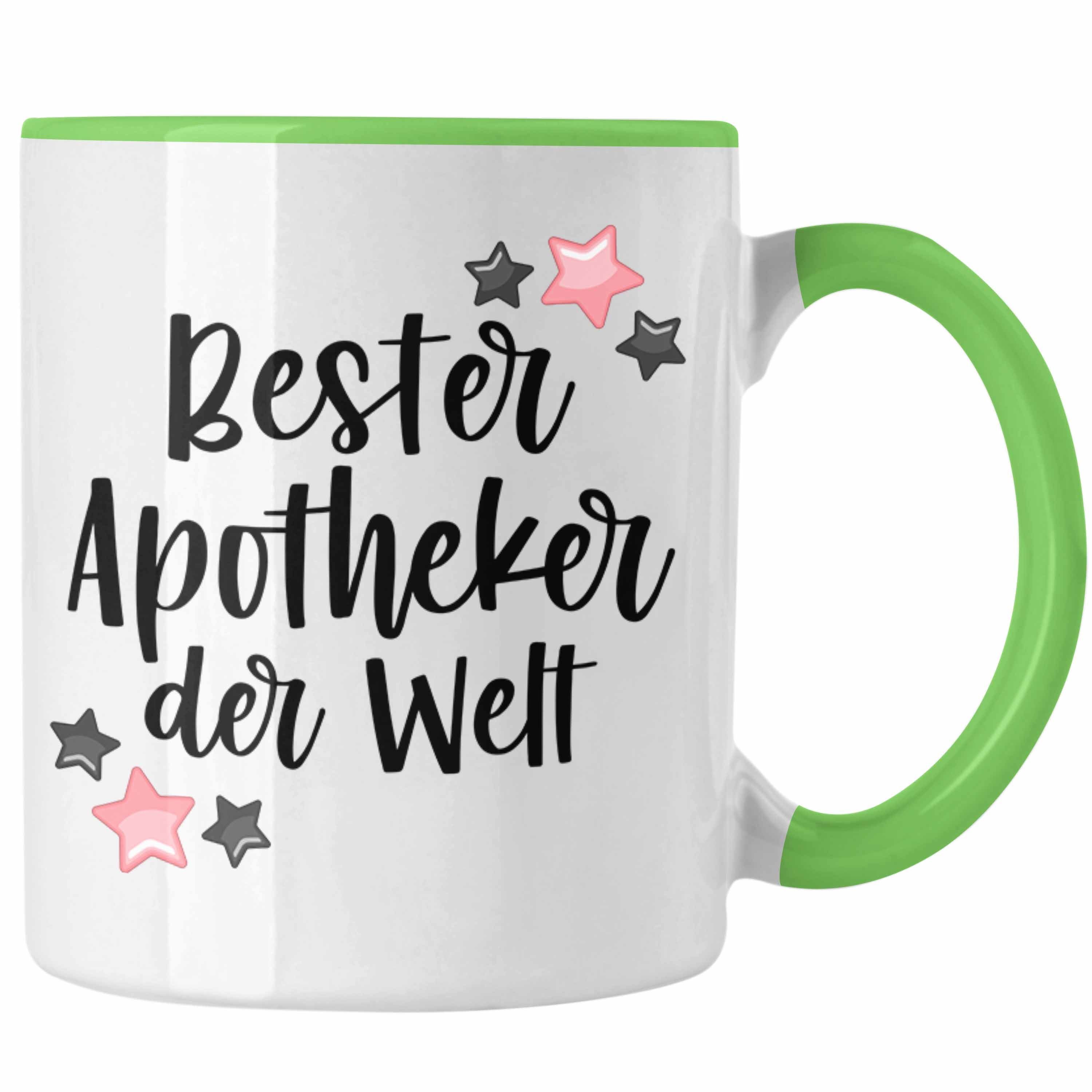 Trendation Tasse Trendation - Apotheker Geschenk Tasse Kaffeetasse Kaffeetasse Bester Apotheker Pharmazeut Arzneikundiger Grün