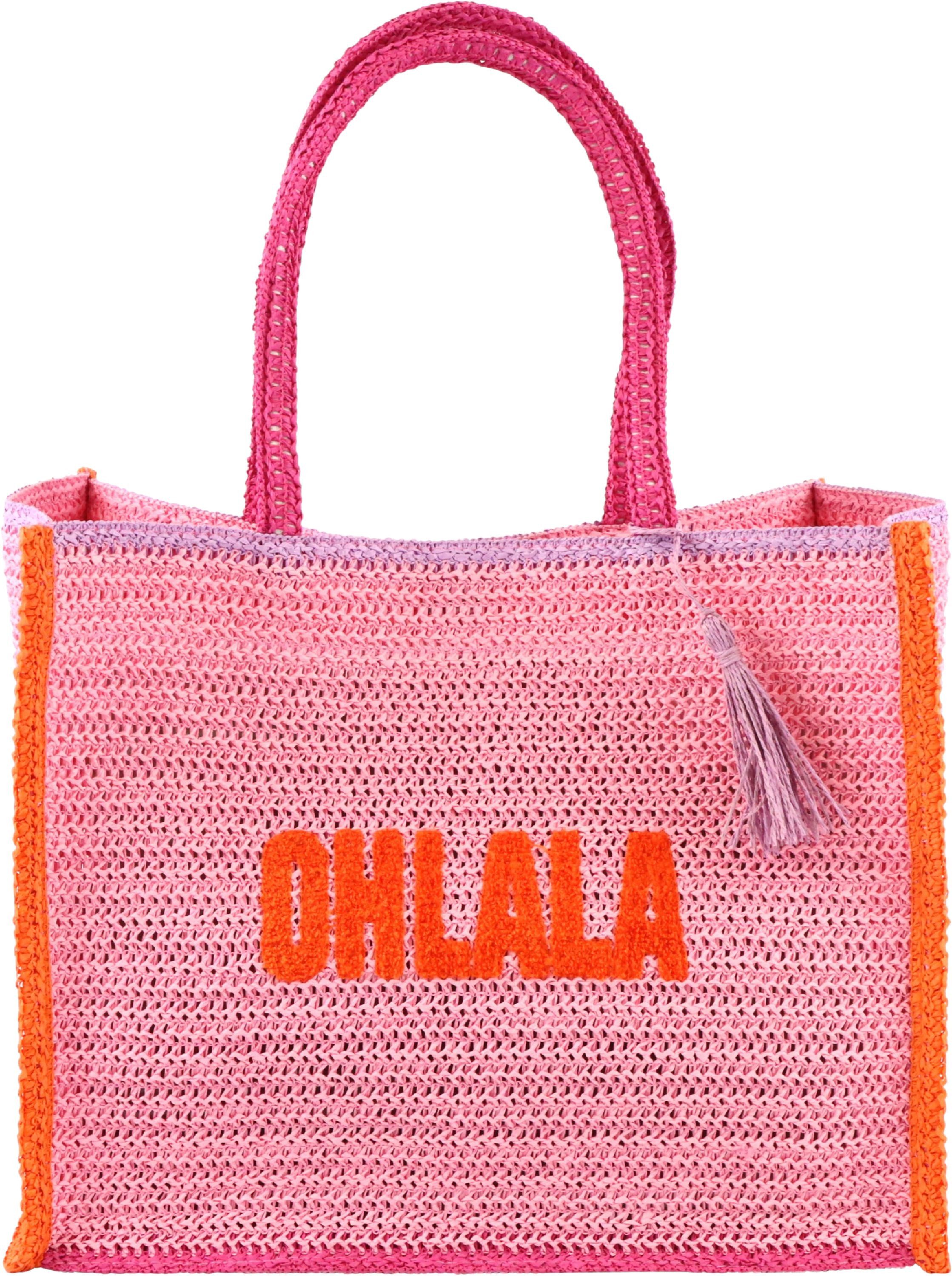FURNARO Shopper, Handgefertigte Struktur mit dekorativem Schriftzug