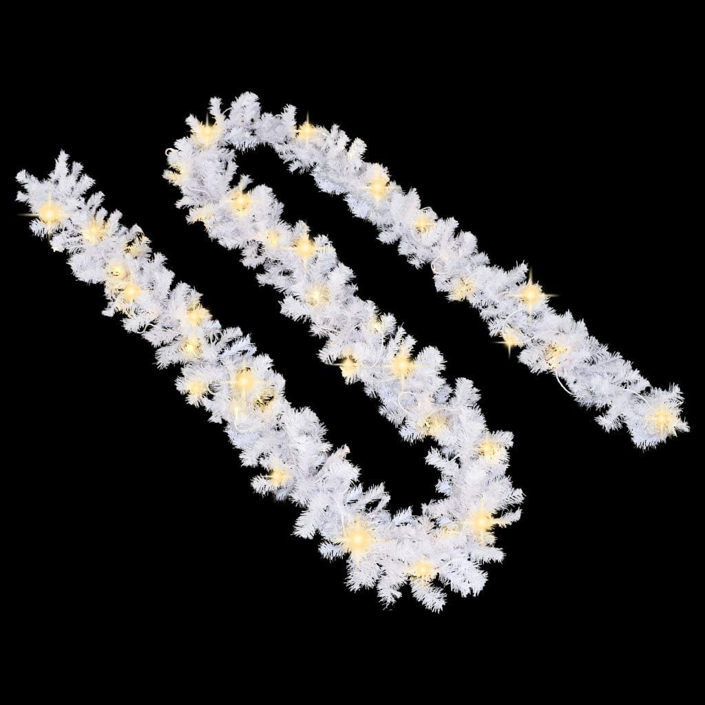 vidaXL Girlanden 5 m Weihnachtsgirlande mit LED-Lichtern 5 m Weiß
