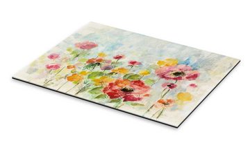 Posterlounge XXL-Wandbild Silvia Vassileva, Blumen im Sommerregen, Arztpraxis Malerei