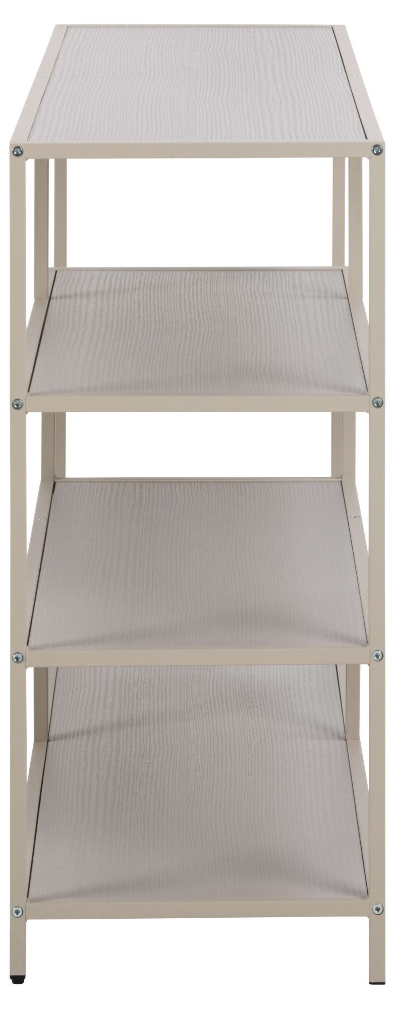 ACTONA GROUP Bücherregal Seaford - Mehrzweckregal & Raumteiler, modern, Metall, Asymmetrisch, stabil & viel Stauraum, zeitloses Design, 6 Regalböden – Bild 4 von 5