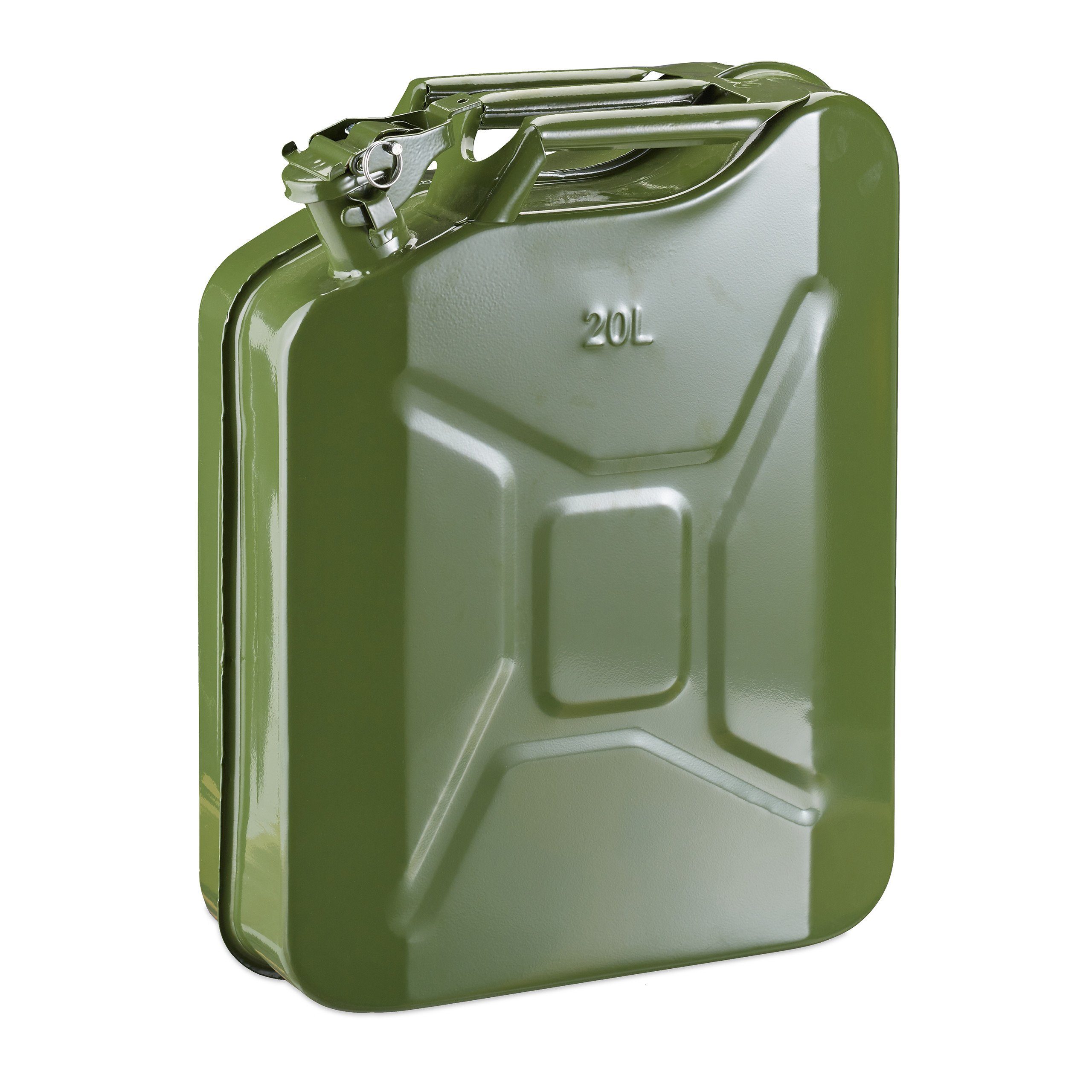 Oxid7 3er Set - Metall-Kraftstoffkanister 20 Liter Olivgrün