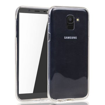 König Design Handyhülle Samsung Galaxy J6, Samsung Galaxy J6 Handyhülle Full-Cover 360 Grad Full Cover Transparent