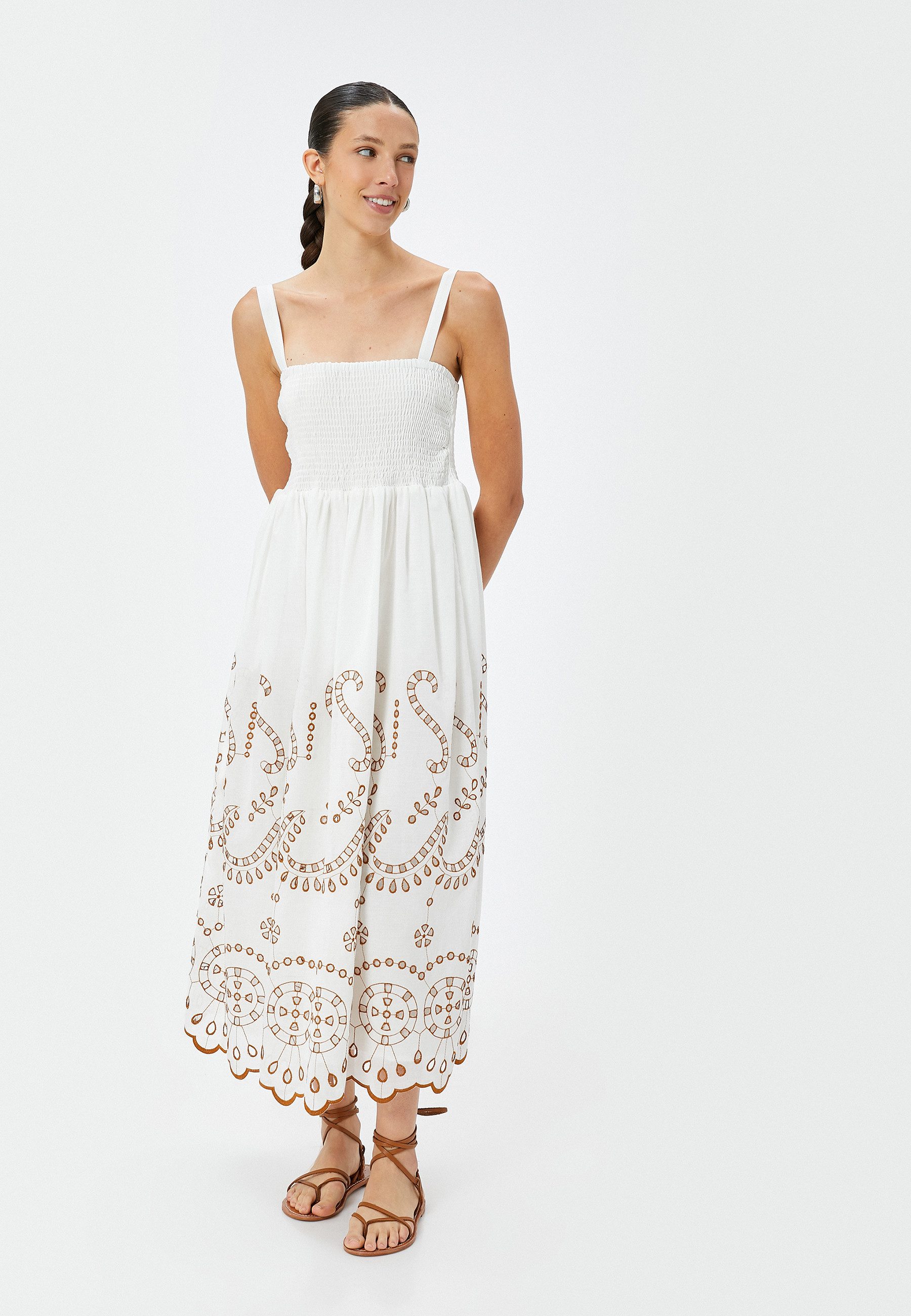 Midikleid Midi Länge Fit & Flare Kleid