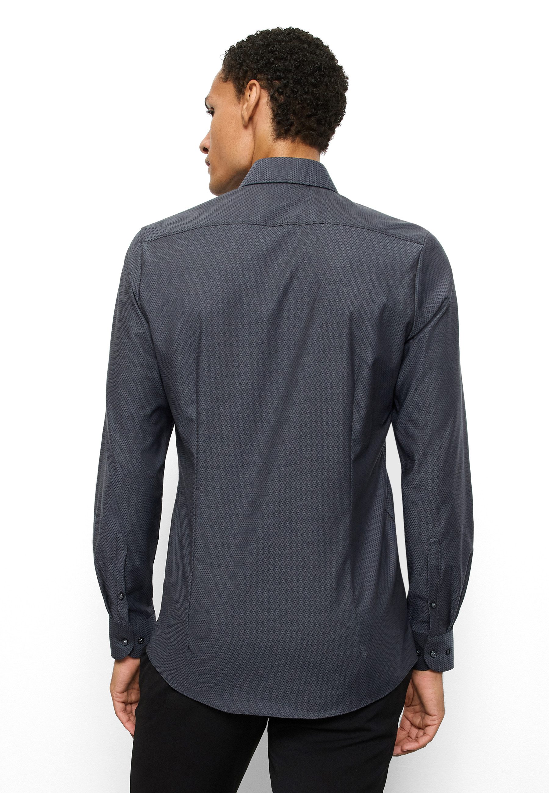 OLYMP Langarmhemd Level 5 Businesshemd, body fit, Royal-Kentkragen, unifarb günstig online kaufen