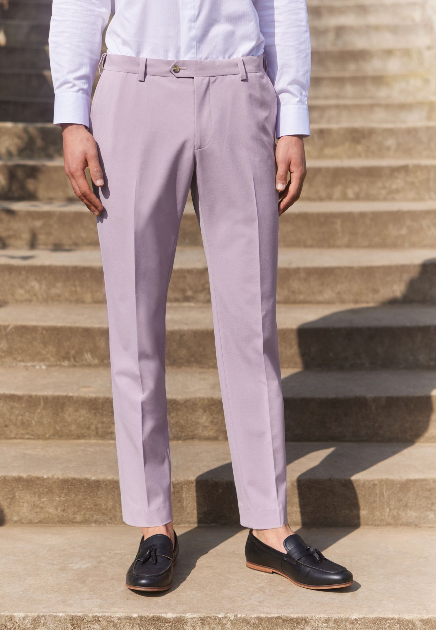 Next (1-tlg) Hose Anzug: Anzughose Purple