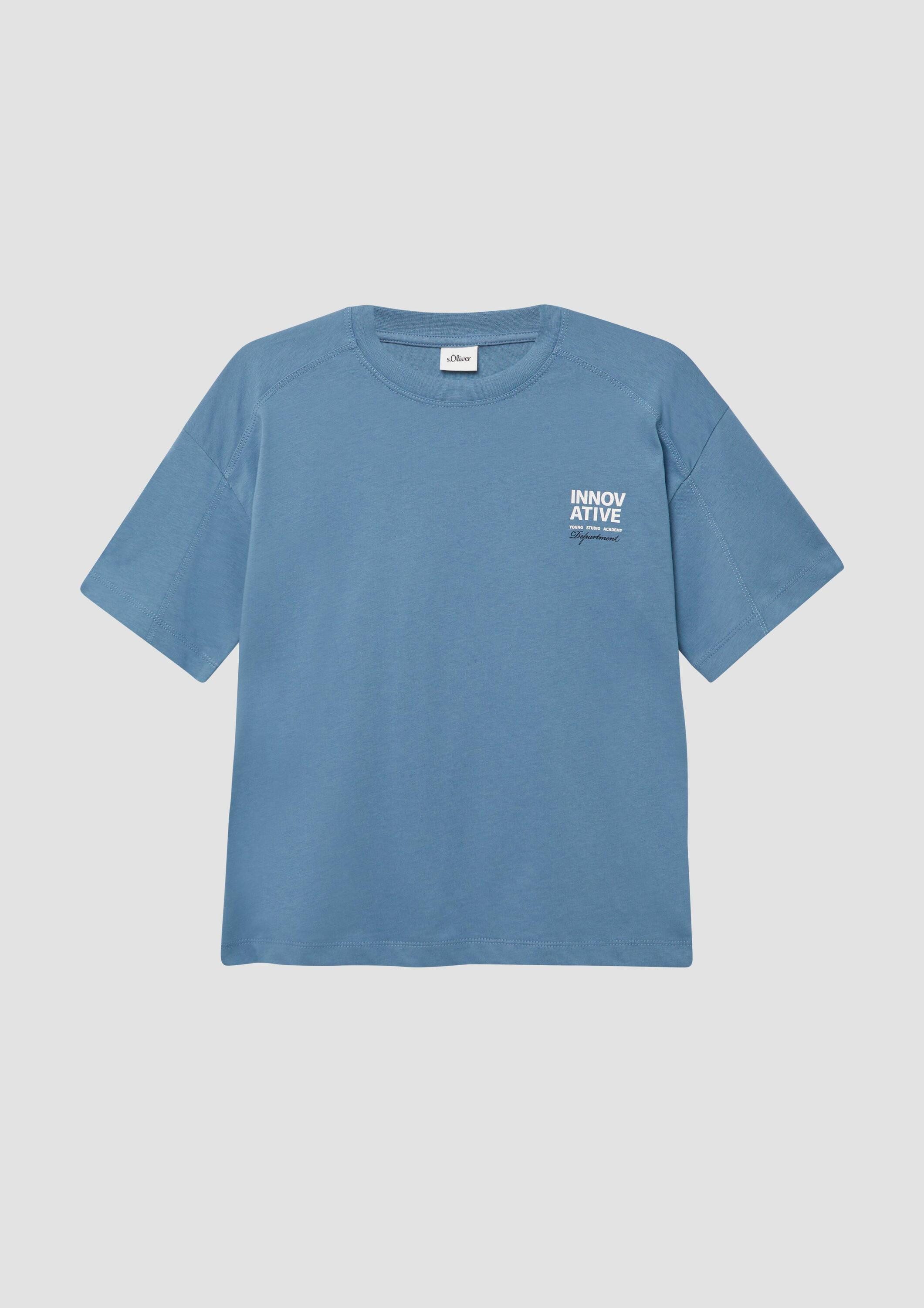 s.Oliver Kurzarmshirt T-Shirt Jersey-T-Shirt im Oversize-Shape mit Teilungsnähten