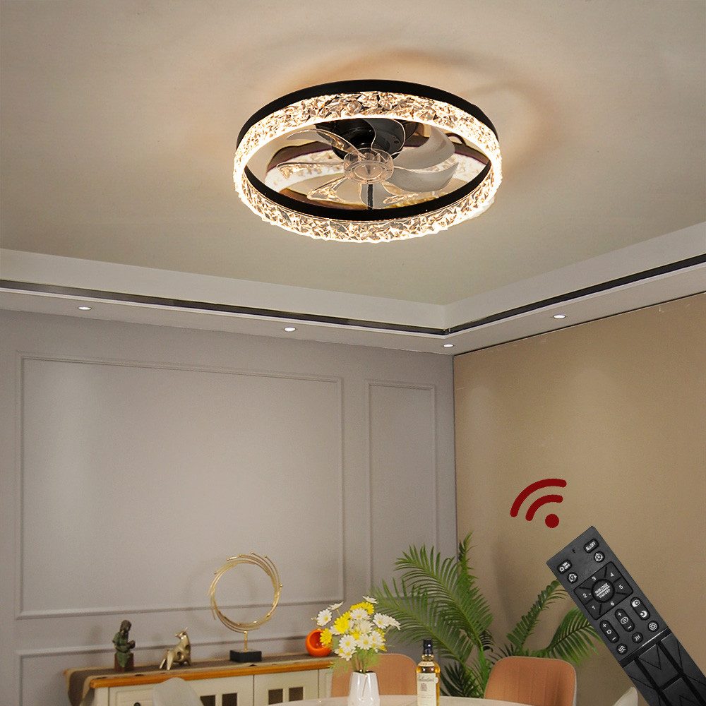 Eurotondisplay Deckenventilator Deckenventilator LED Beleuchtung Deckenlamp günstig online kaufen