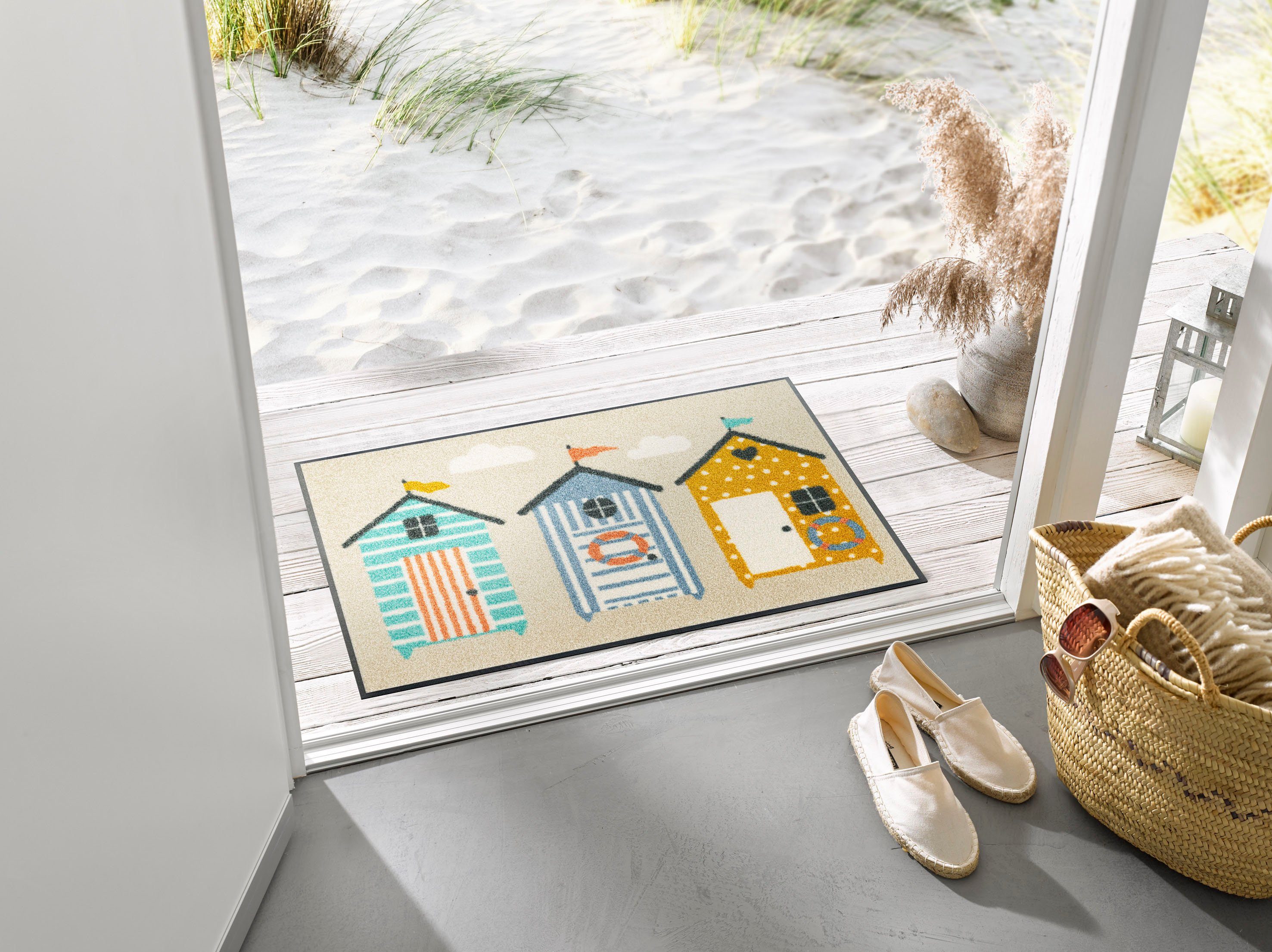 wash+dry by Kleen-Tex Fußmatte Beachhut, rechteckig – Bild 2 von 5