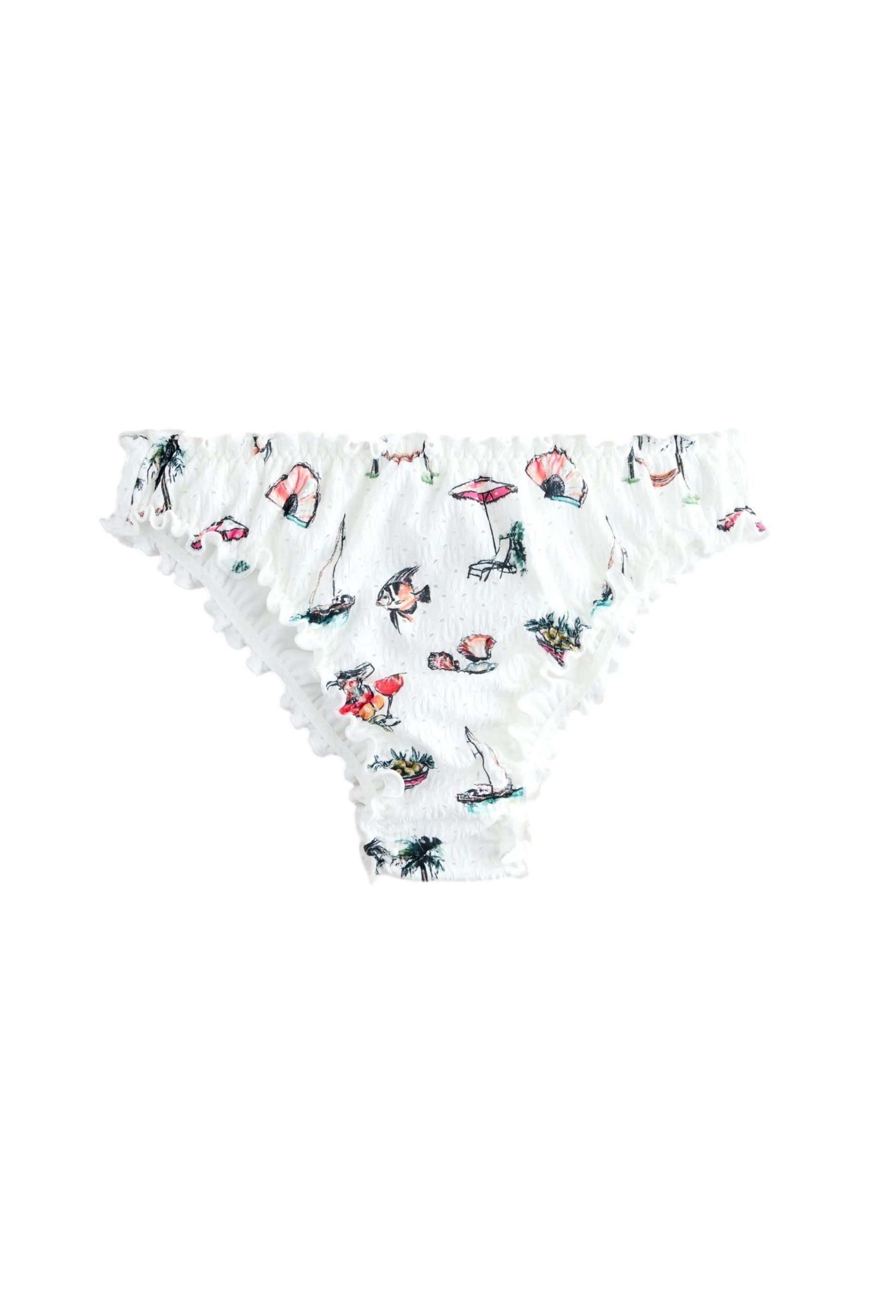 Bikini-Hose Brasilianische Bikinihose mit hohem Beinausschnitt