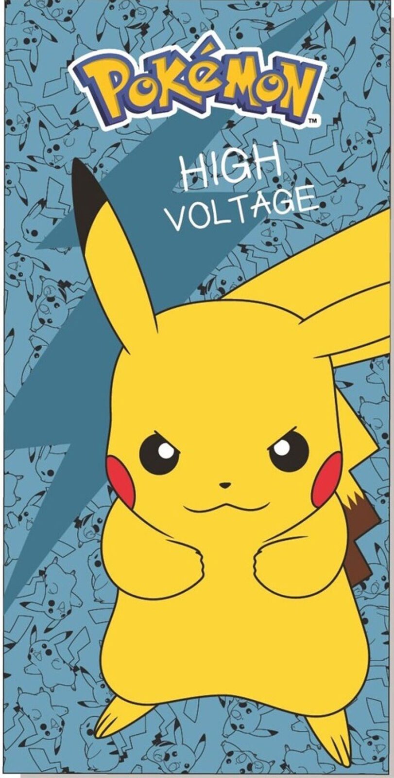 Wohndecke Pokemon - High Voltage - Mikrofaser Handtuch - 70x140 cm - Strandtuch