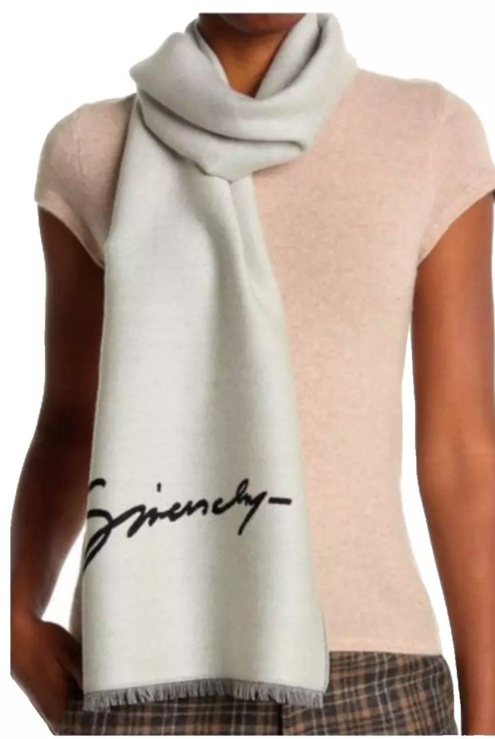 GIVENCHY Strickschal Schal Unisex Signature Tuch, Beidseitig tragbar mit verschiedene Farboptionen