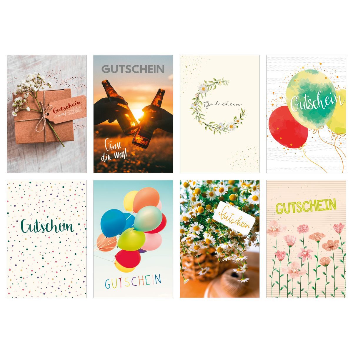 Skorpion Geschenkkarte Gutscheinkarten 100 Stück 8 Motive