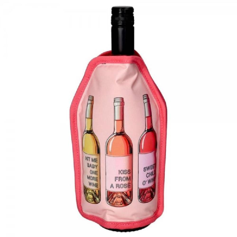 Giftcompany Wein- und Sektkühler Kühlmanschette Weinkühler Froid Weinflaschen Rosa