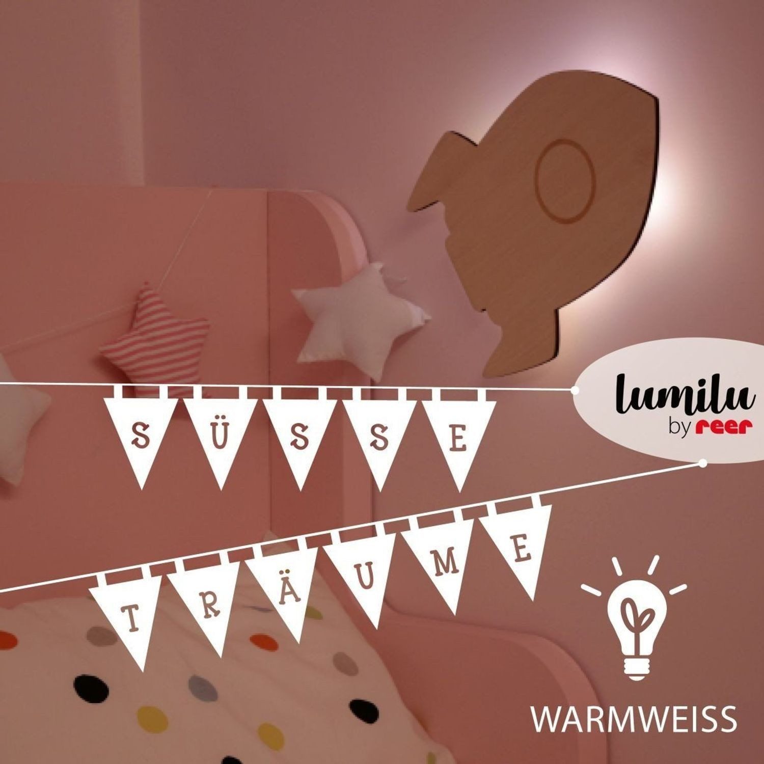 Reer LED Nachtlicht Rocket, mit Timer-Funktion
