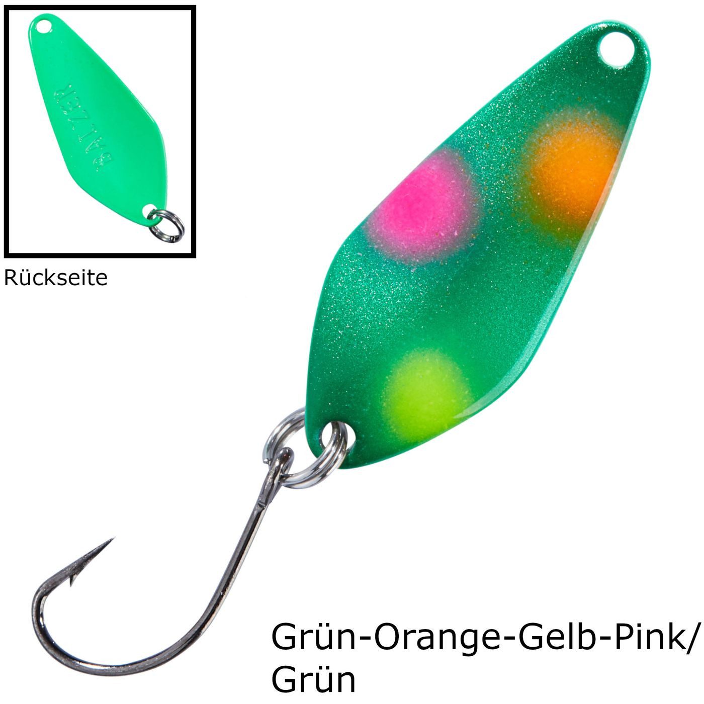 Grün-Orange-Gelb-Pink/Grün