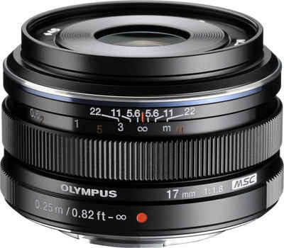 Olympus M.ZUIKO DIGITAL 17 mm F1.8 Weitwinkelobjektiv, (passend für Olympus & OM SYSTEM MFT Kameras)