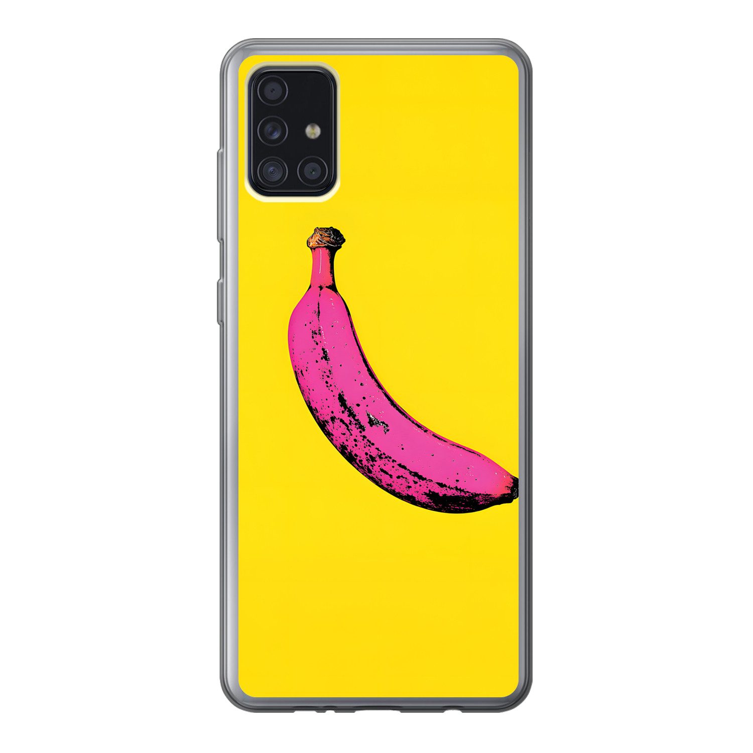 MuchoWow Handyhülle für Samsung Galaxy A52 5G Banane - Grafik - Gelb, Smartphone-Bumper, Print, Handy Schutzhülle Dünn