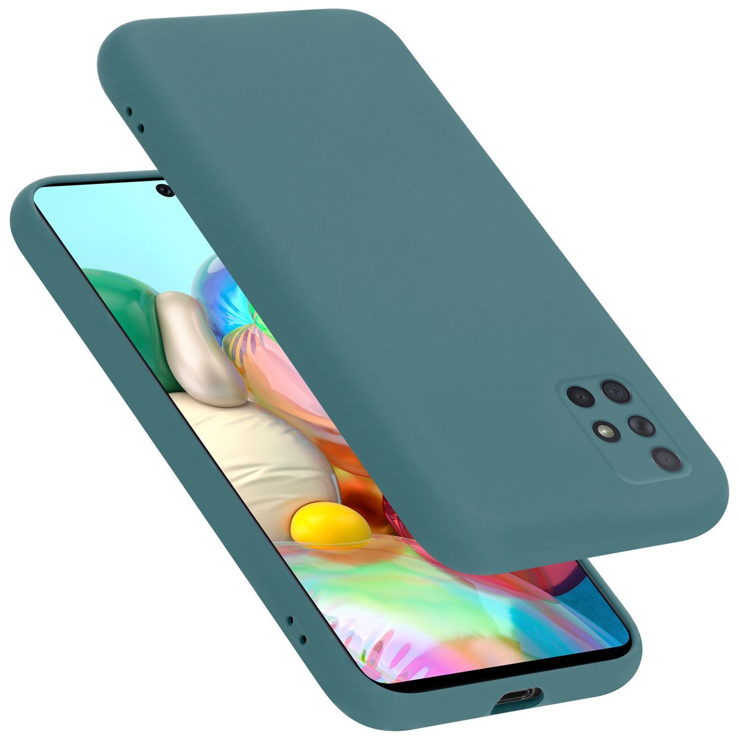 Cadorabo Handyhülle für Samsung Galaxy A51 4G / M40s Hülle Samsung Galaxy A51 4G / M40s, Flexible Hülle TPU Silikon Schutzhülle Back Cover Case