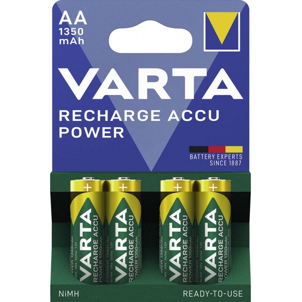 Varta RECHARGE ACCU Power AA 1350mAh Hochleistungsakku. Akku