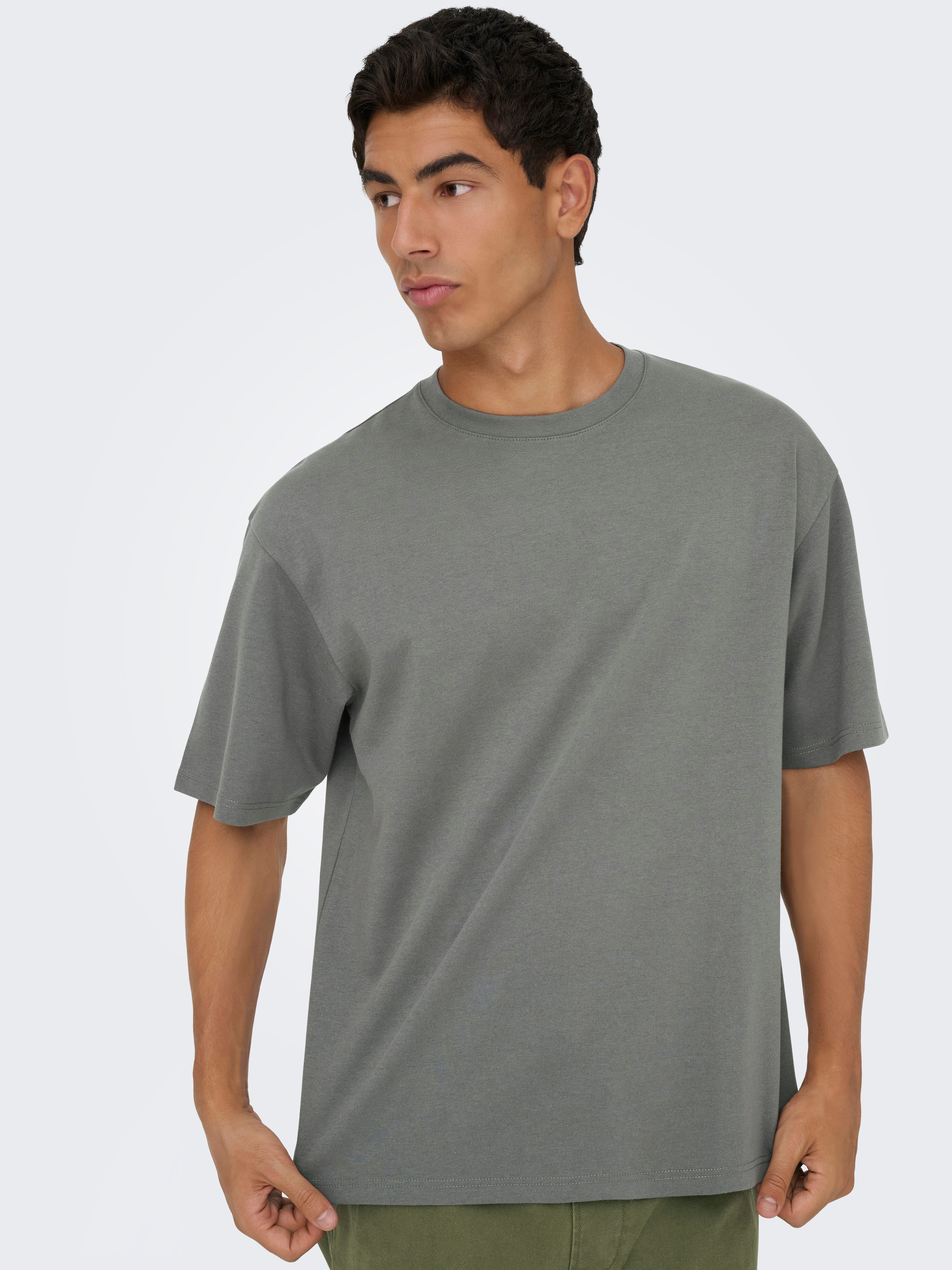 ONLY & SONS Rundhalsshirt ONSCASPIAN AUT SS TEE Baumwollmischung, regular f günstig online kaufen