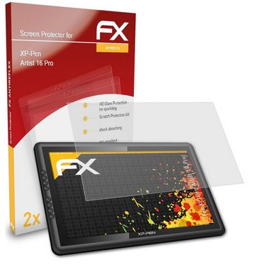 atFoliX Schutzfolie für XP-PEN Artist 16 Pro, (2 Folien), Entspiegelnd und stoßdämpfend