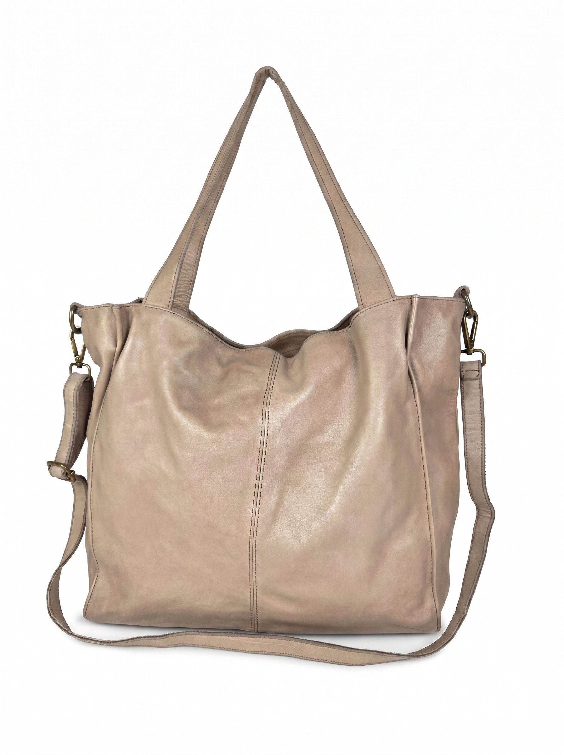Tragetasche weicher italienischer Leder-Shopper