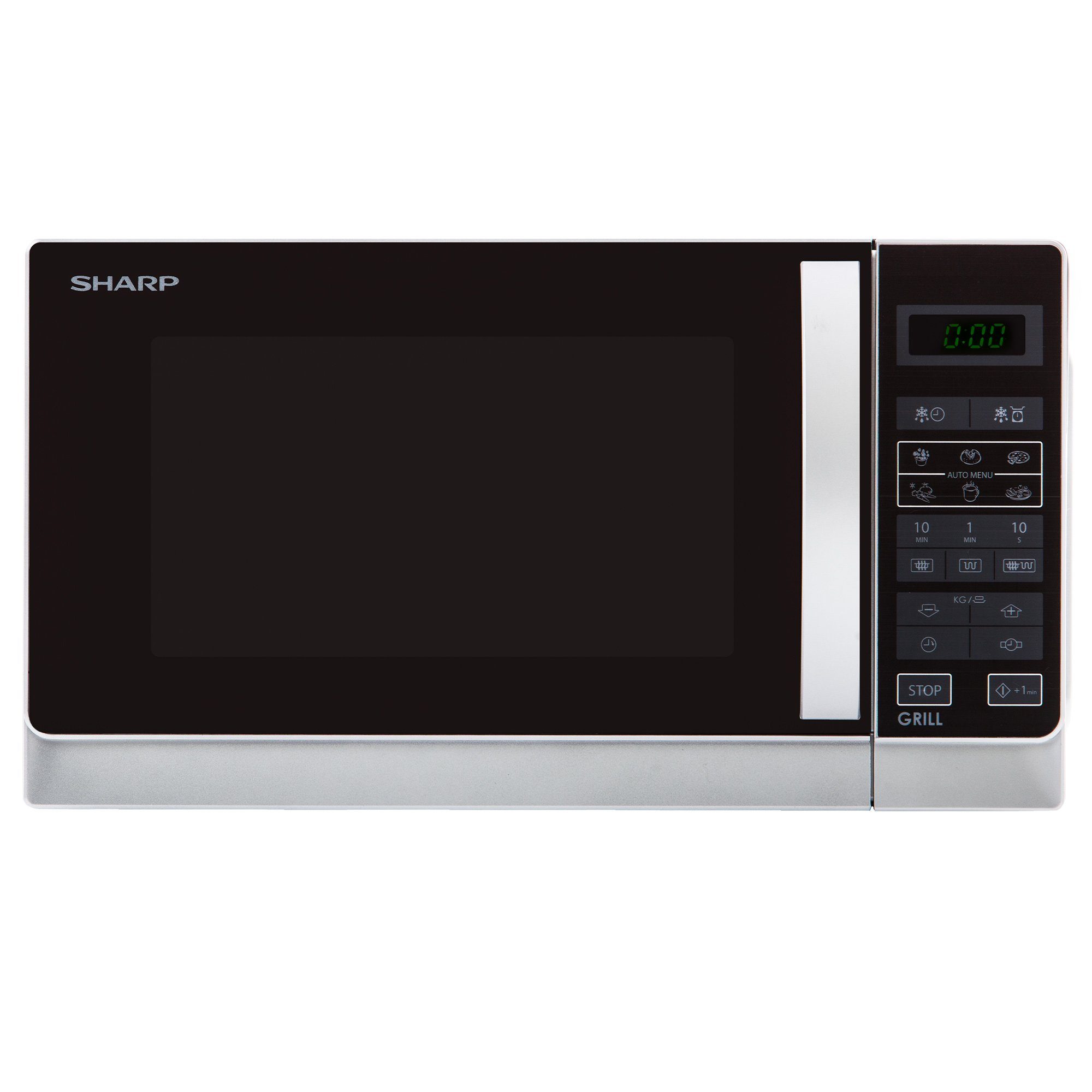 Sharp Mikrowelle R642INW, Mikrowelle mit Grill, 20,00 l