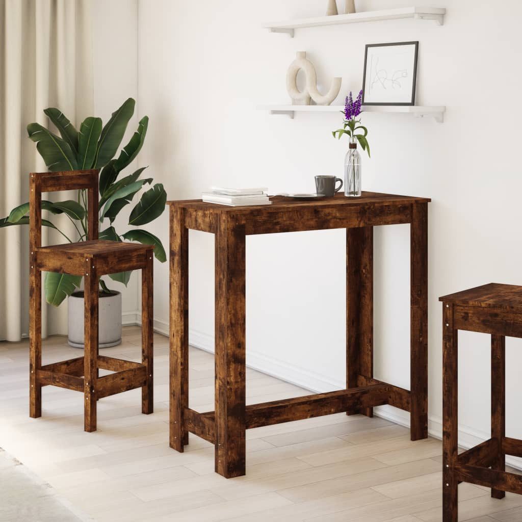 vidaXL Esstisch Bartisch Räuchereiche 102x50x103,5 cm günstig online kaufen