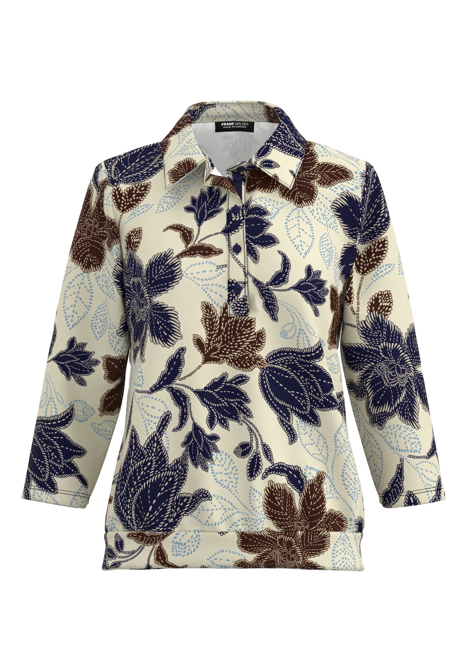 FRANK WALDER Poloshirt mit Schmuckband günstig online kaufen