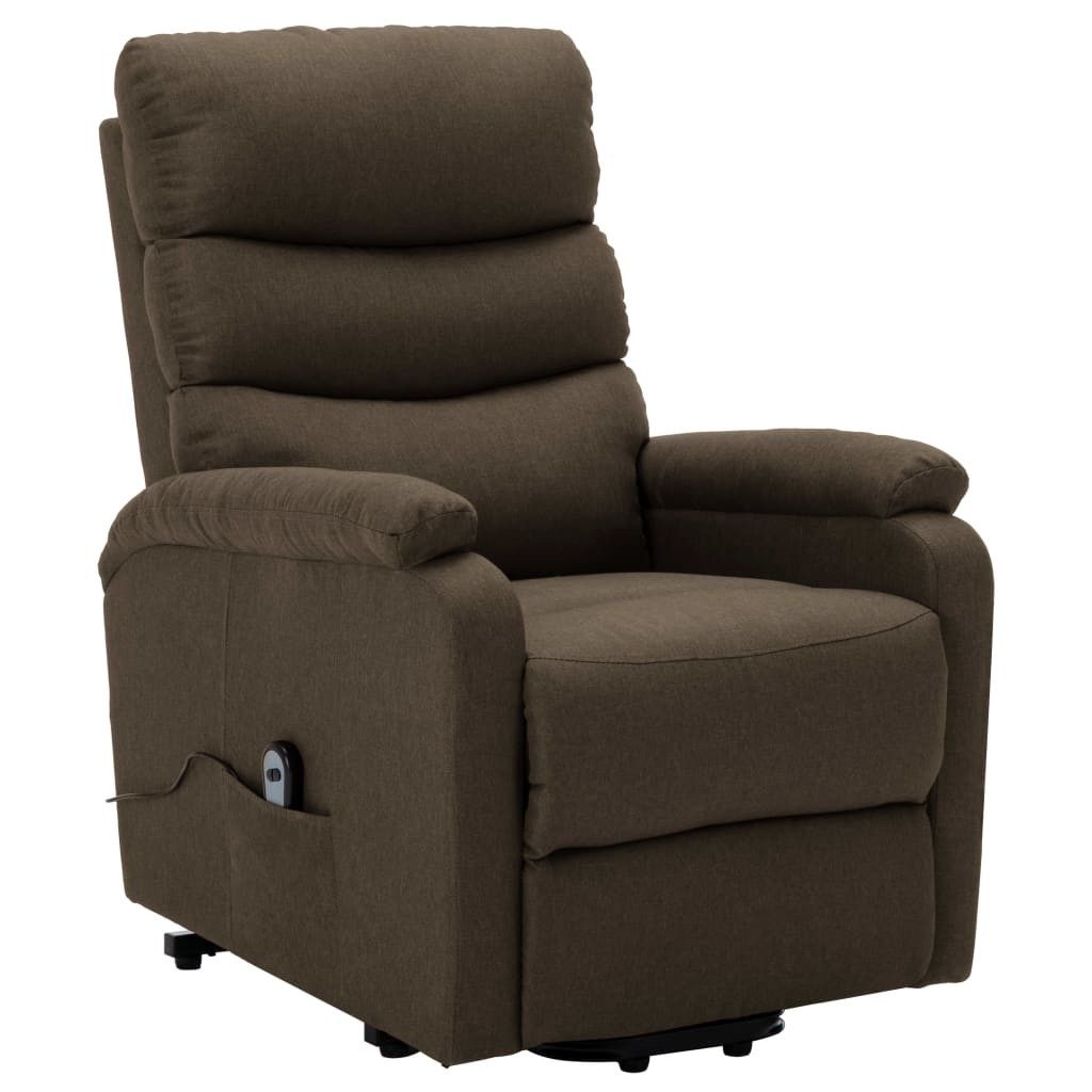 vidaXL Sessel Aufstehsessel Braun Stoff (1-St) günstig online kaufen