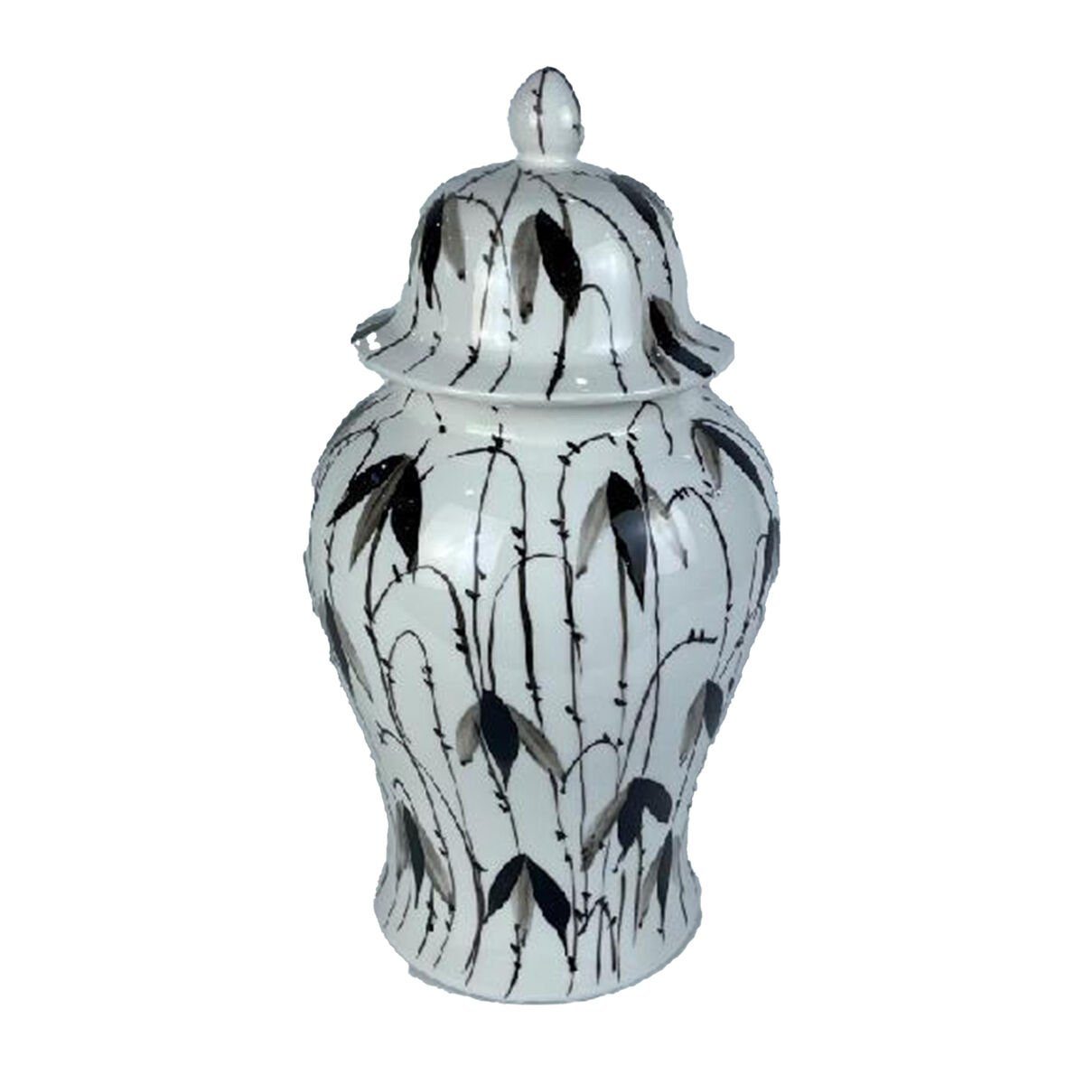 DKD Home Decor Dekovase Dkd home decor Vase DKD Home Decor Porzellan Schwarz Weiß Orientalisch