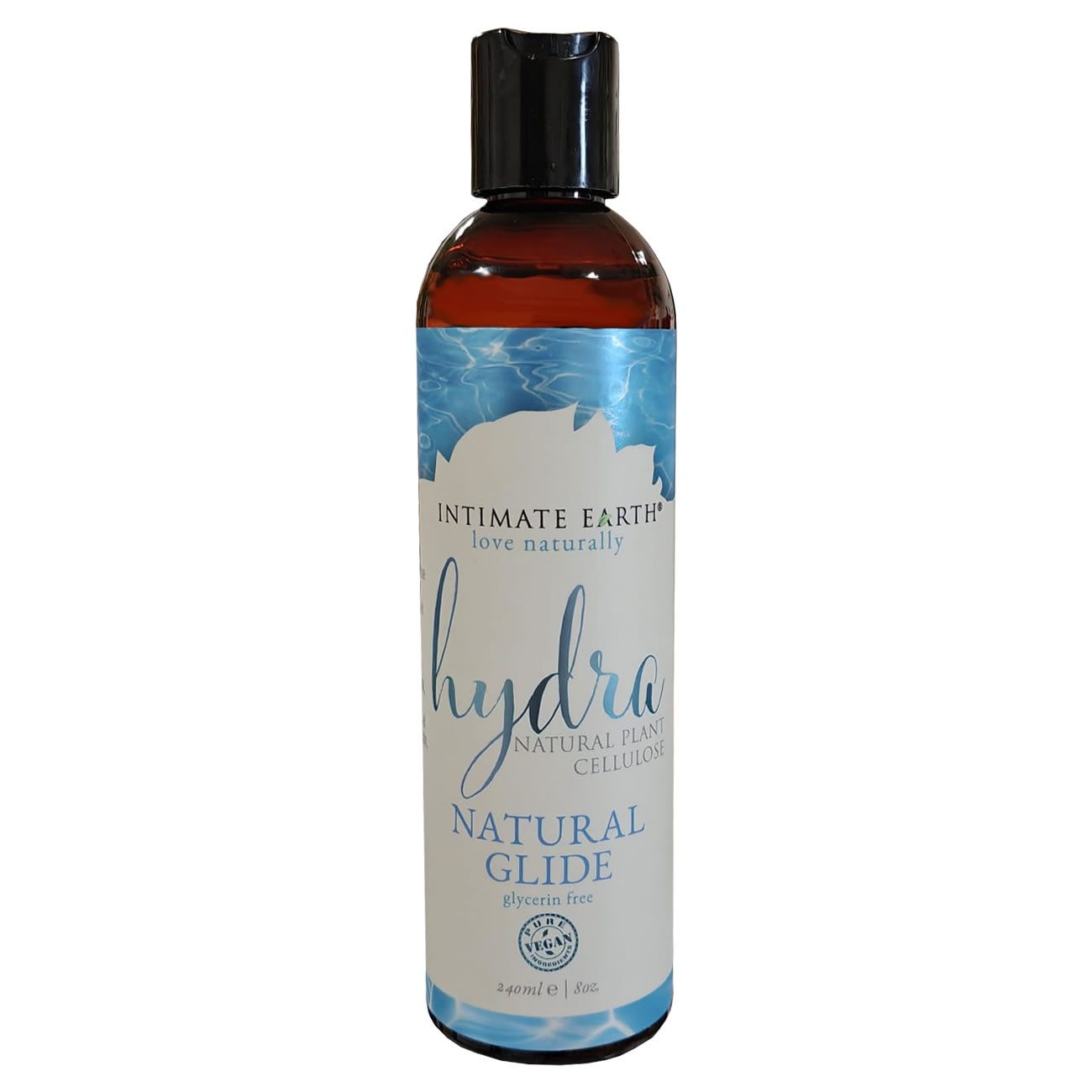 Intimate Earth Gleitgel Hydra (mit Pflanzencellulose), Flasche mit 240ml, 1-tlg., veganes und biologisches Gleitgel - ohne unnötige Zutaten
