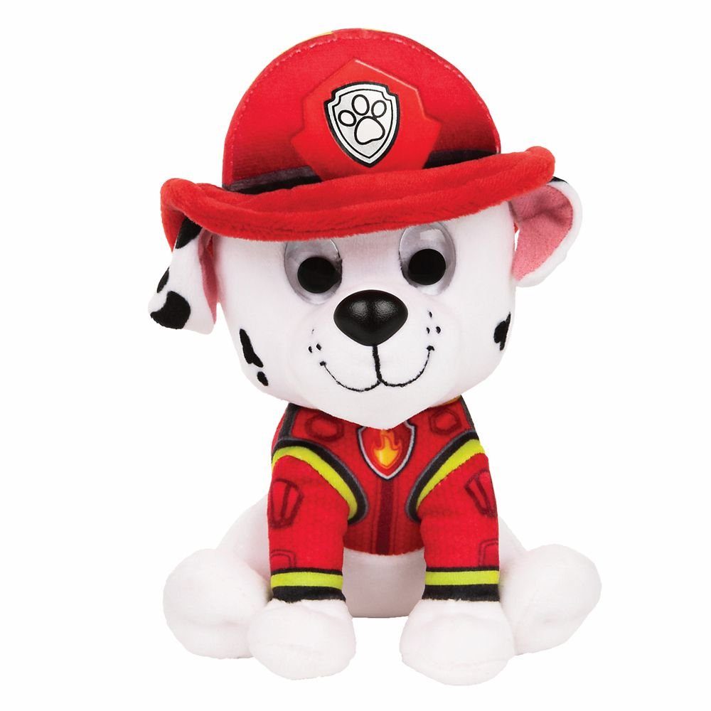 PAW PATROL Plüschfigur Plüsch-Figuren Paw Patrol 15 cm Welpen Softwool Hunde The Movie Marshall