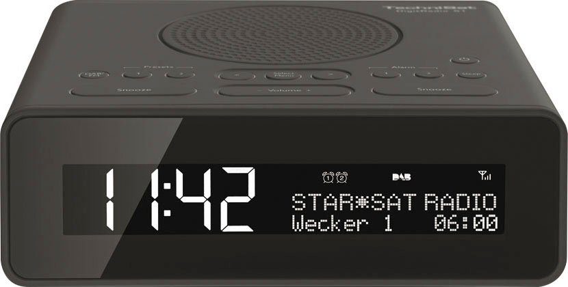 TechniSat Radiowecker DIGITRADIO 51 - Uhrenradio mit DAB+, Snooze-Funktion, dimmbares Display, Sleeptimer