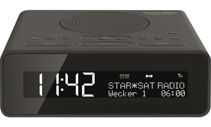 TechniSat Radiowecker DIGITRADIO 51 - Uhrenradio mit DAB+ Snooze-Funktion dimmbares Display Sleeptimer