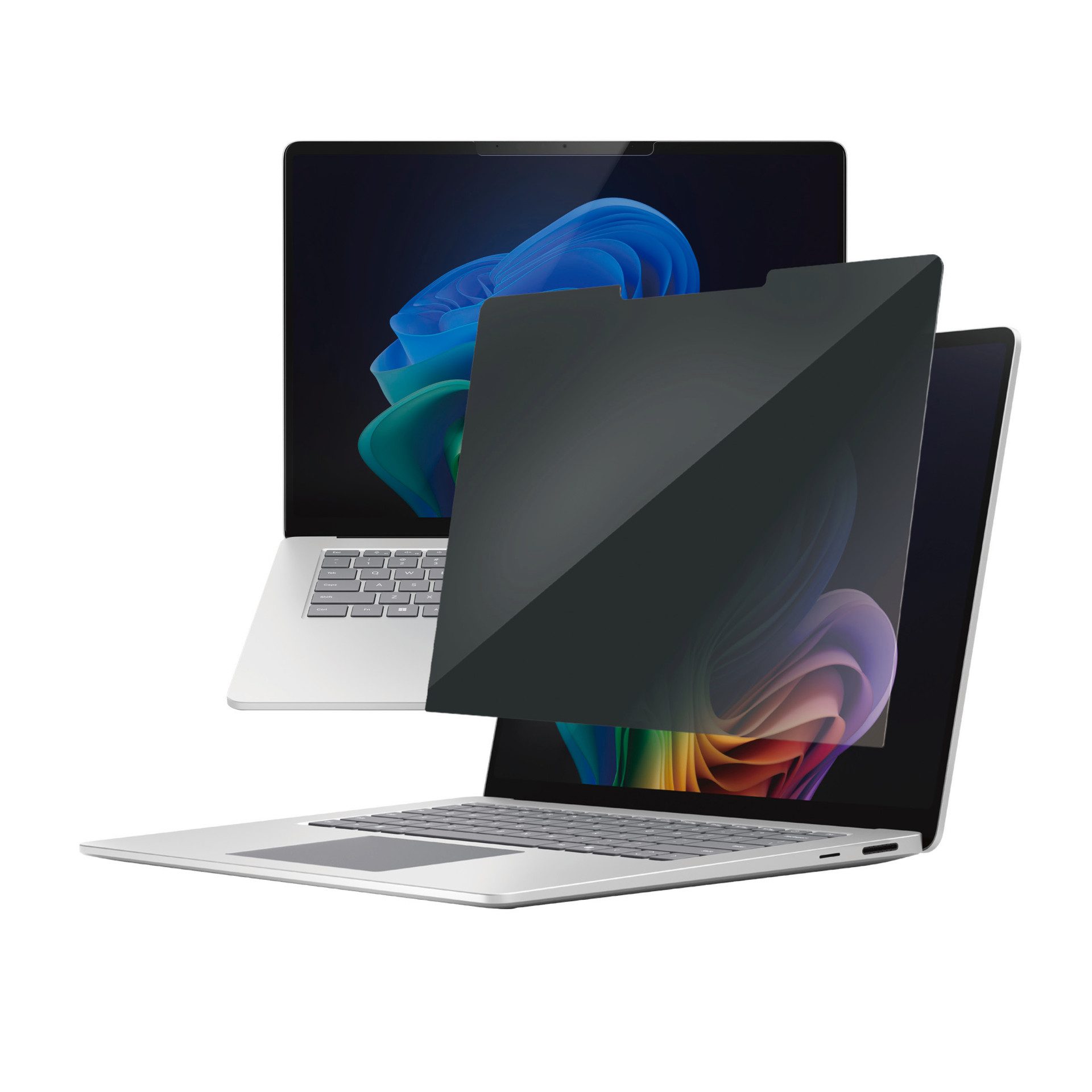 CARE by PanzerGlass Displayschutzfolie Privacy Filter Screen Protector für Microsoft Laptop 15 7th Edition, Displayschutz, Schutzfolie, Blickschutz, kratz- & stoßfest