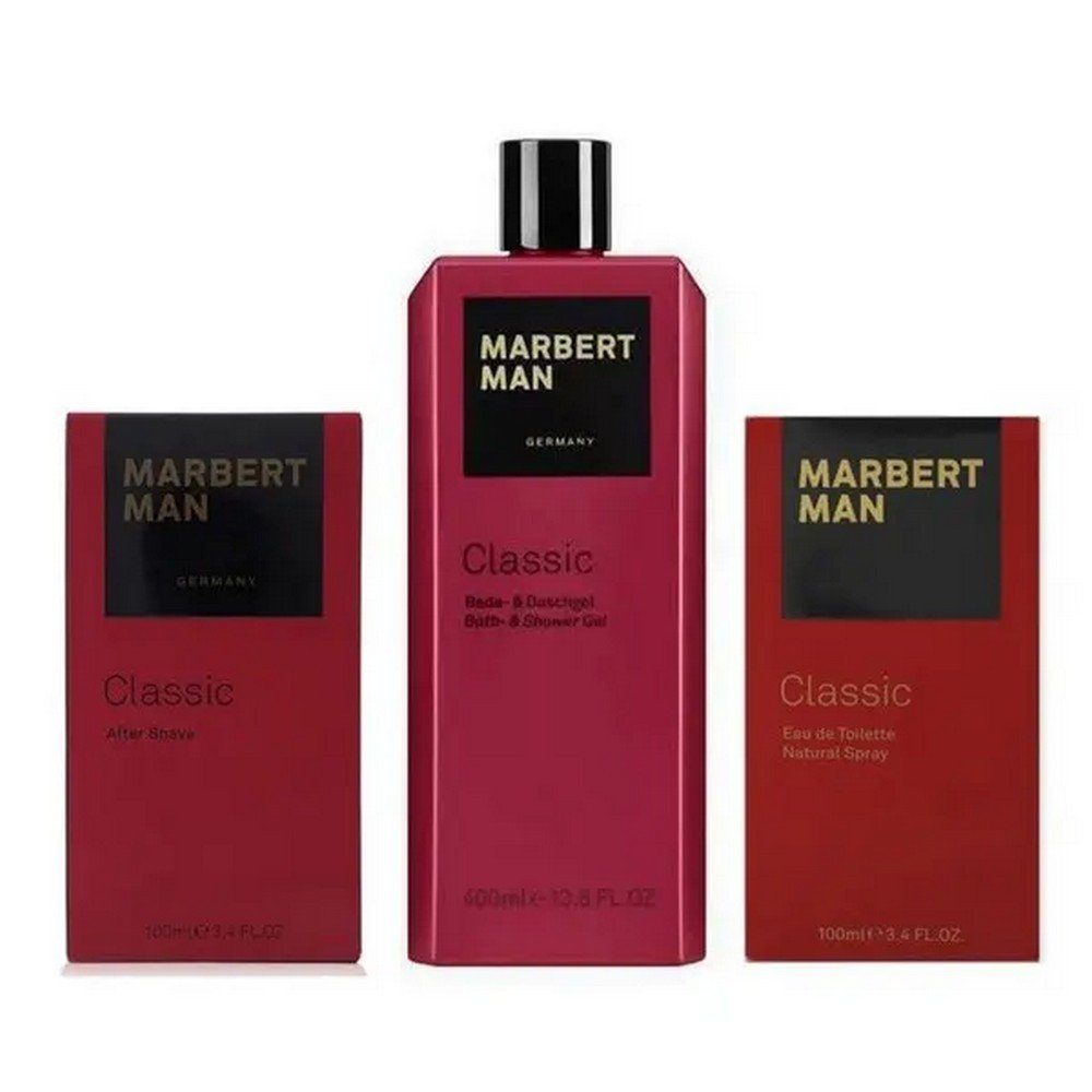 Marbert Duschgel Marbert Man Classic Duschgel 400ml + EDT 100ml + After Shave 100 ml, 3-tlg.