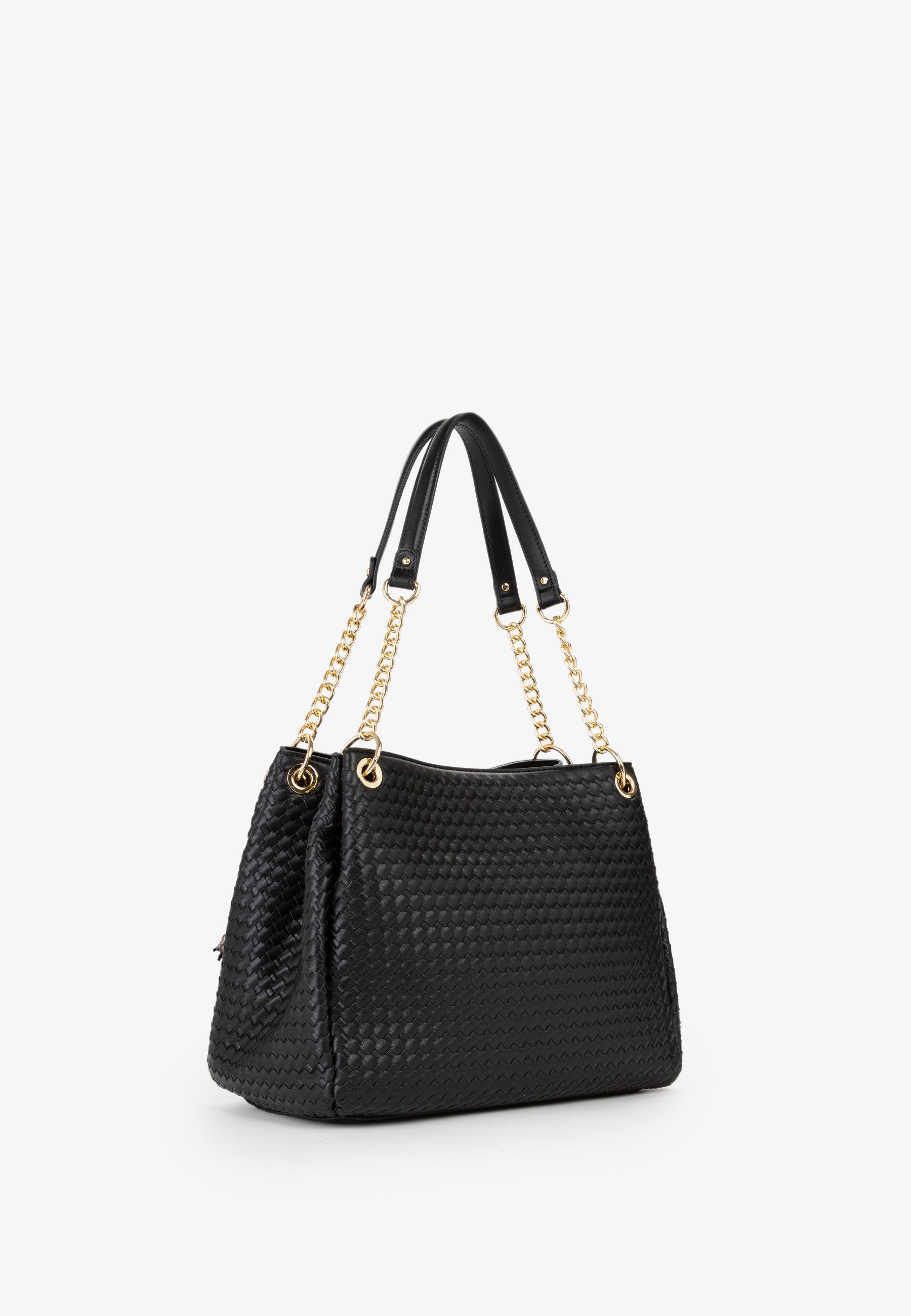 VALENTINO BAGS Shopper GEA, Damen Handtasche, Umhängetasche mit goldfarbener Zierkette