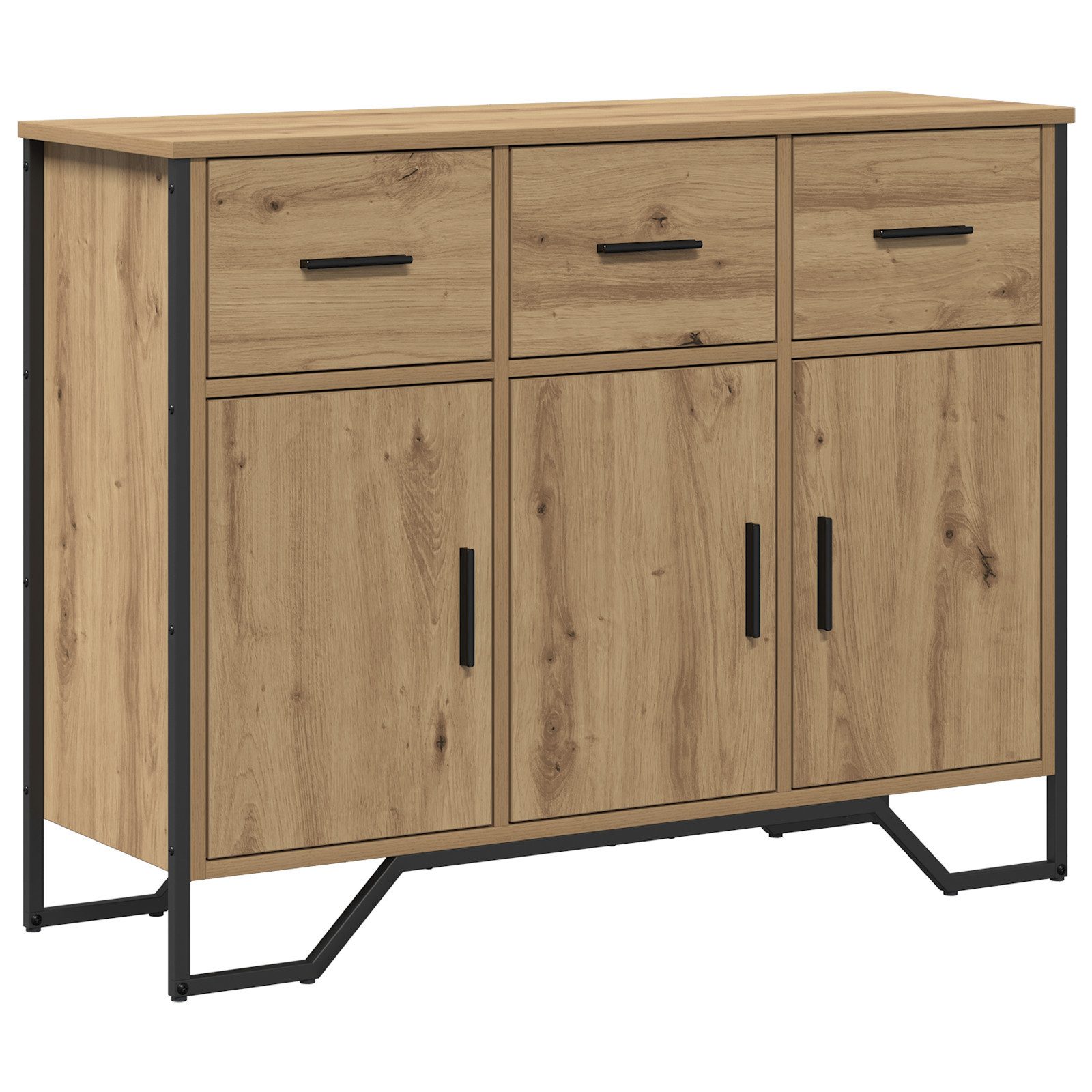 vidaXL Sideboard Sideboard Artisan Oak 97x32,5x74,5 günstig online kaufen