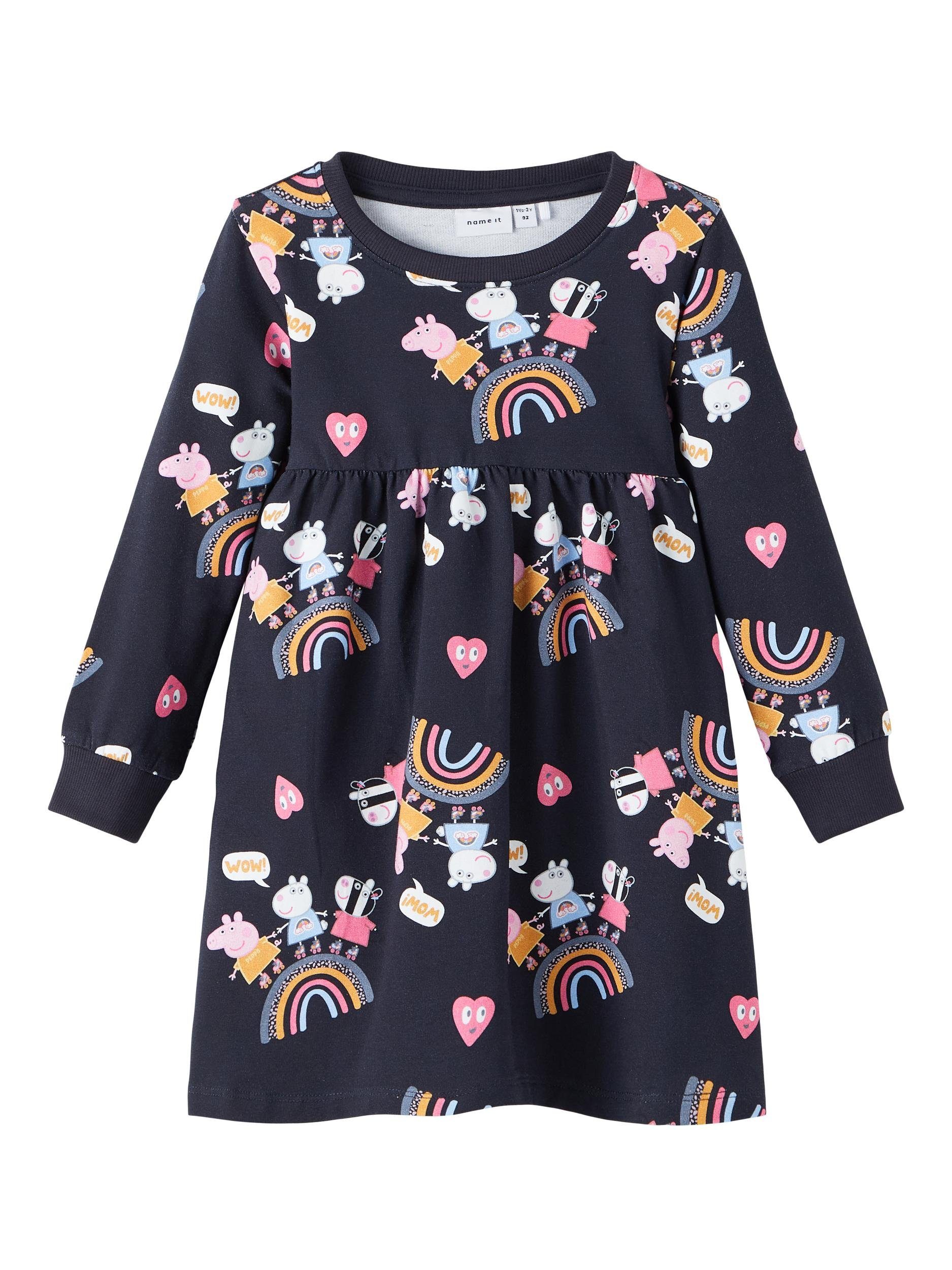 Name It Jerseykleid Jina Drapiert/gerafft, (1-tlg) für Kinder Kleid